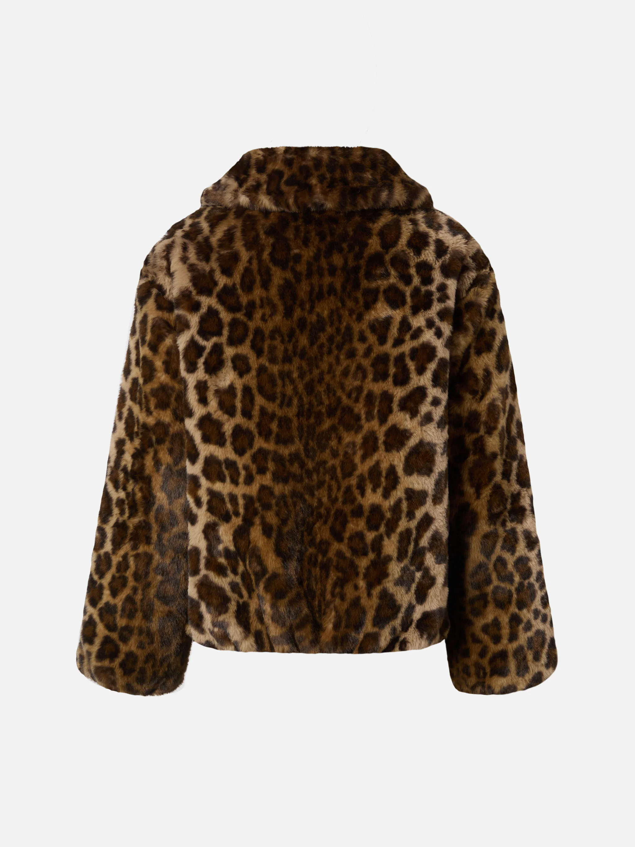 Giacca bambina Aveline in faux fur con stampa leopardata - Image 3