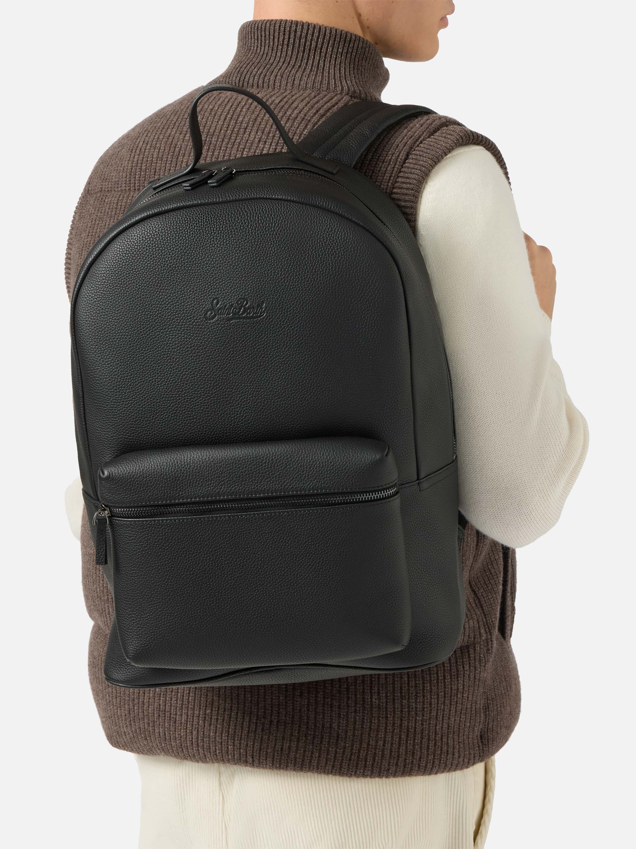 Zaino Backpack in pelle nera - Image 2