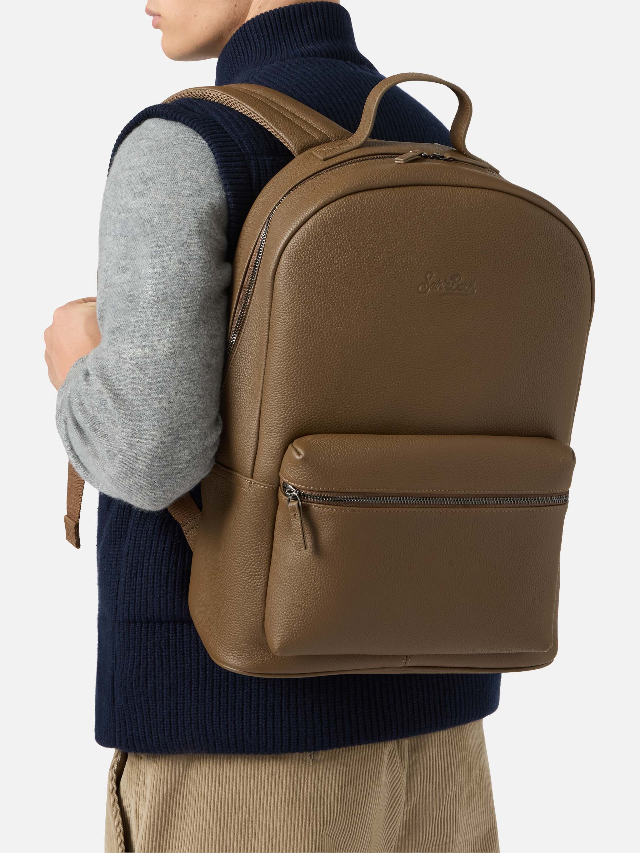 Zaino Backpack in pelle marrone - Image 2
