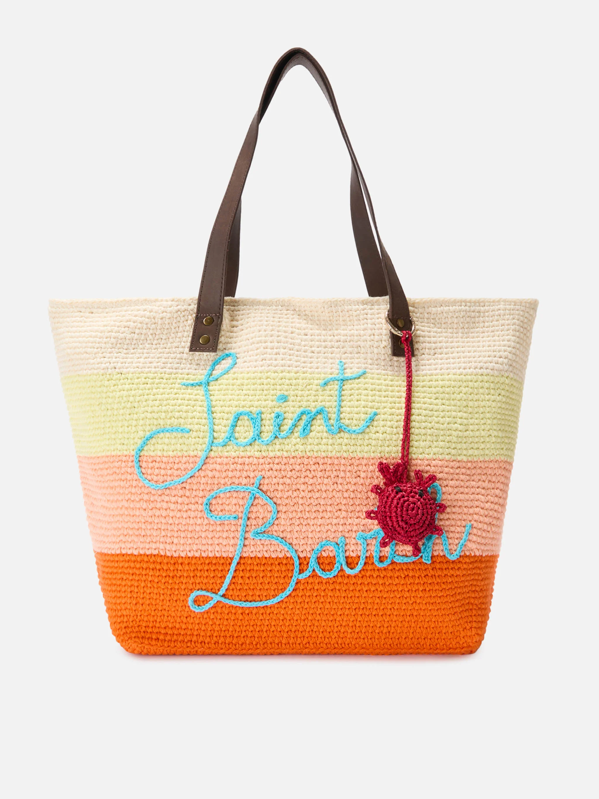 Charm da borsa a forma di granchio in rafia - Image 2