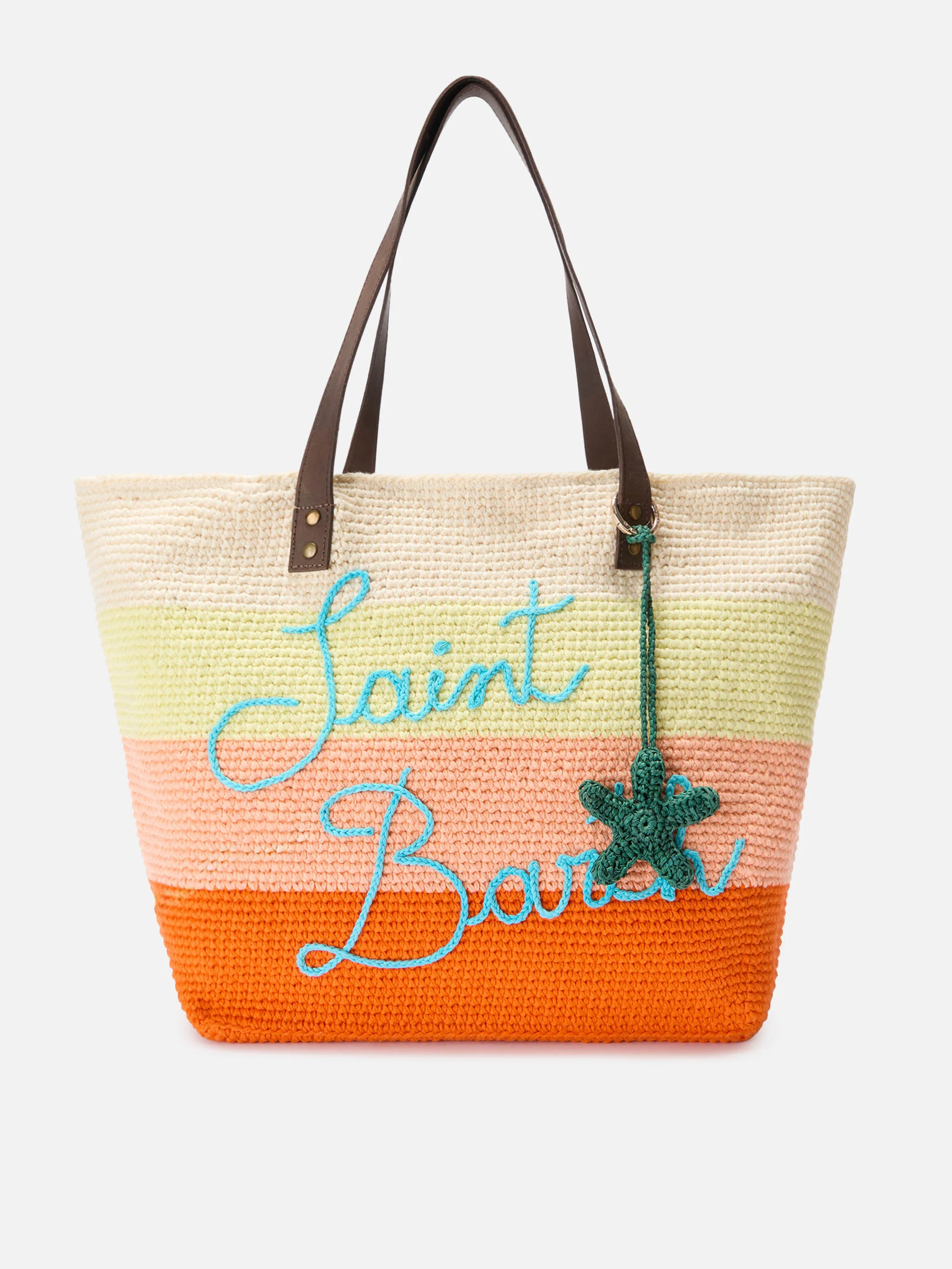 Charm da borsa a forma di stella marina in rafia - Image 2