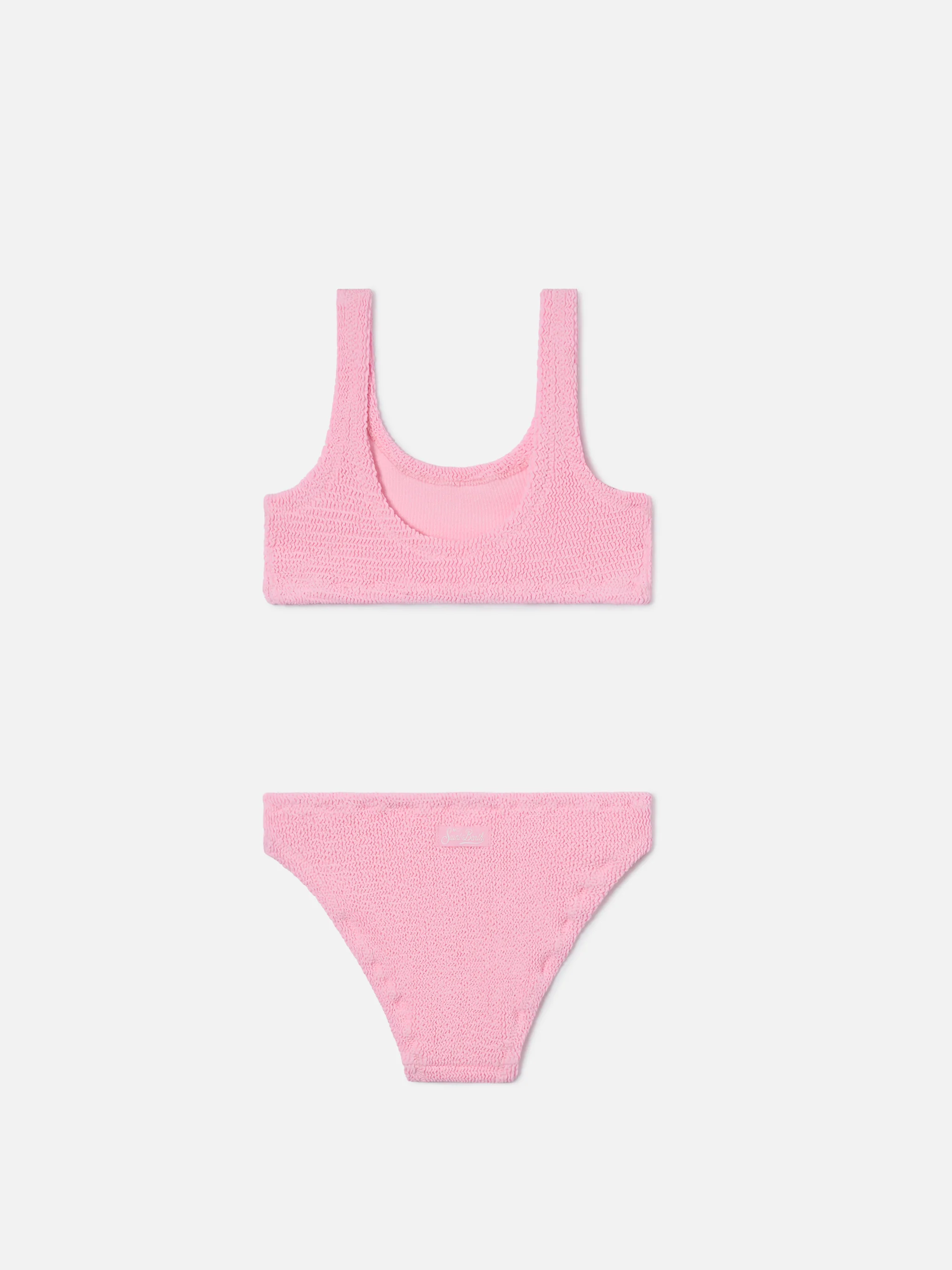 Bikini Baker in tessuto crinkle rosa chiaro - Image 2