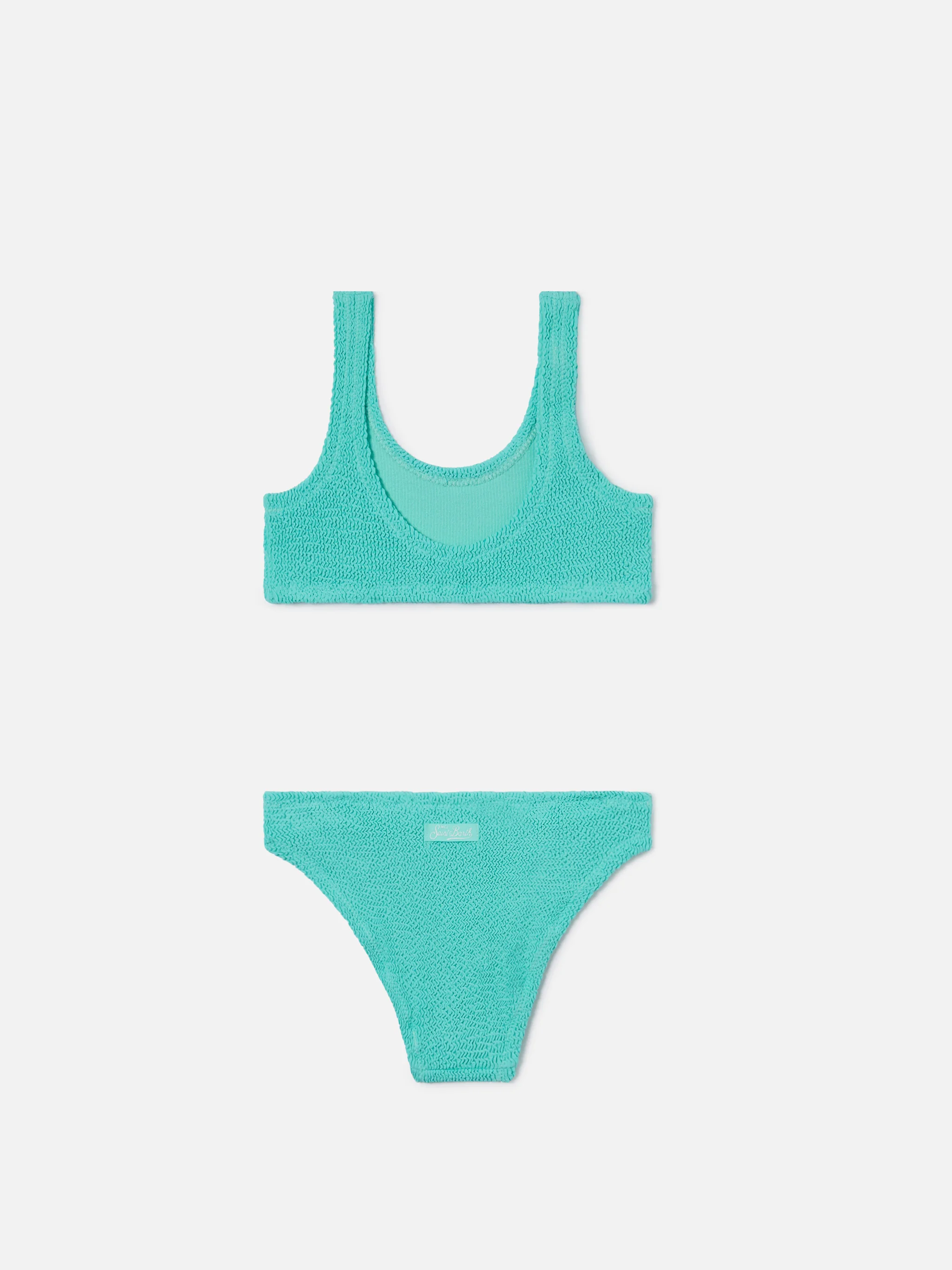 Bikini Baker in tessuto crinkle verde aqua  - Image 2
