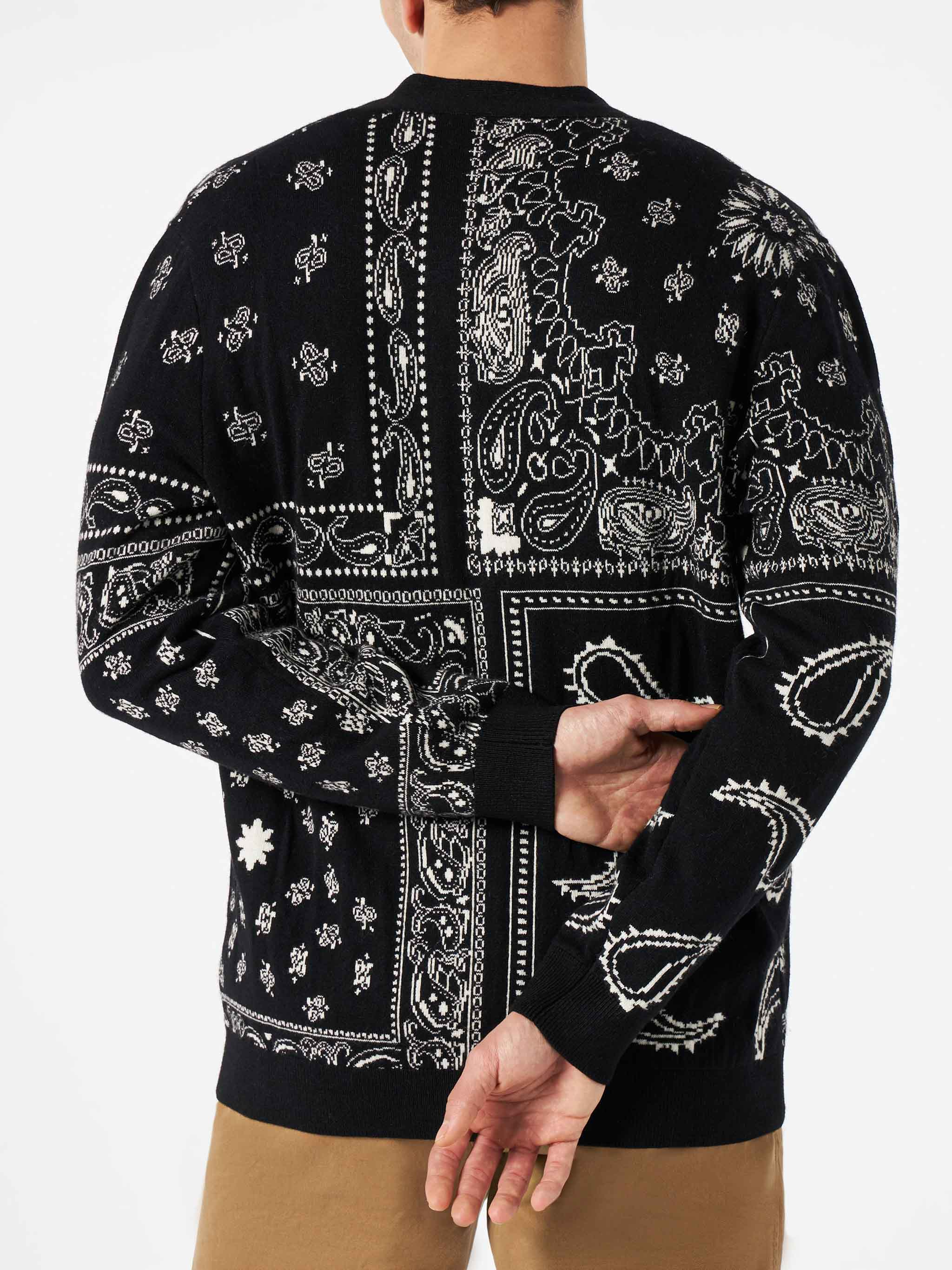 Cardigan in maglia bandana con ricamo Saint Barth - Image 3