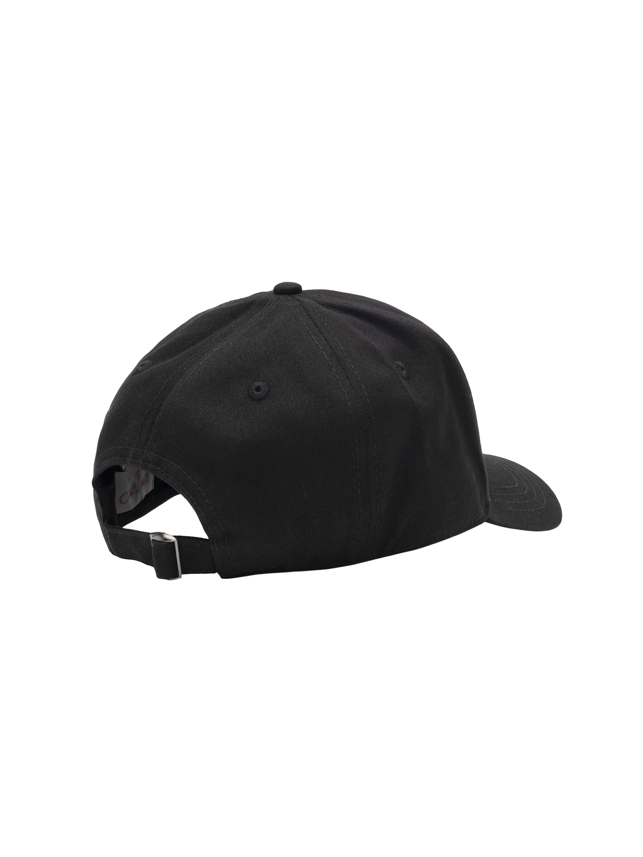 Cappellino da baseball in cotone nero con strass - Image 3