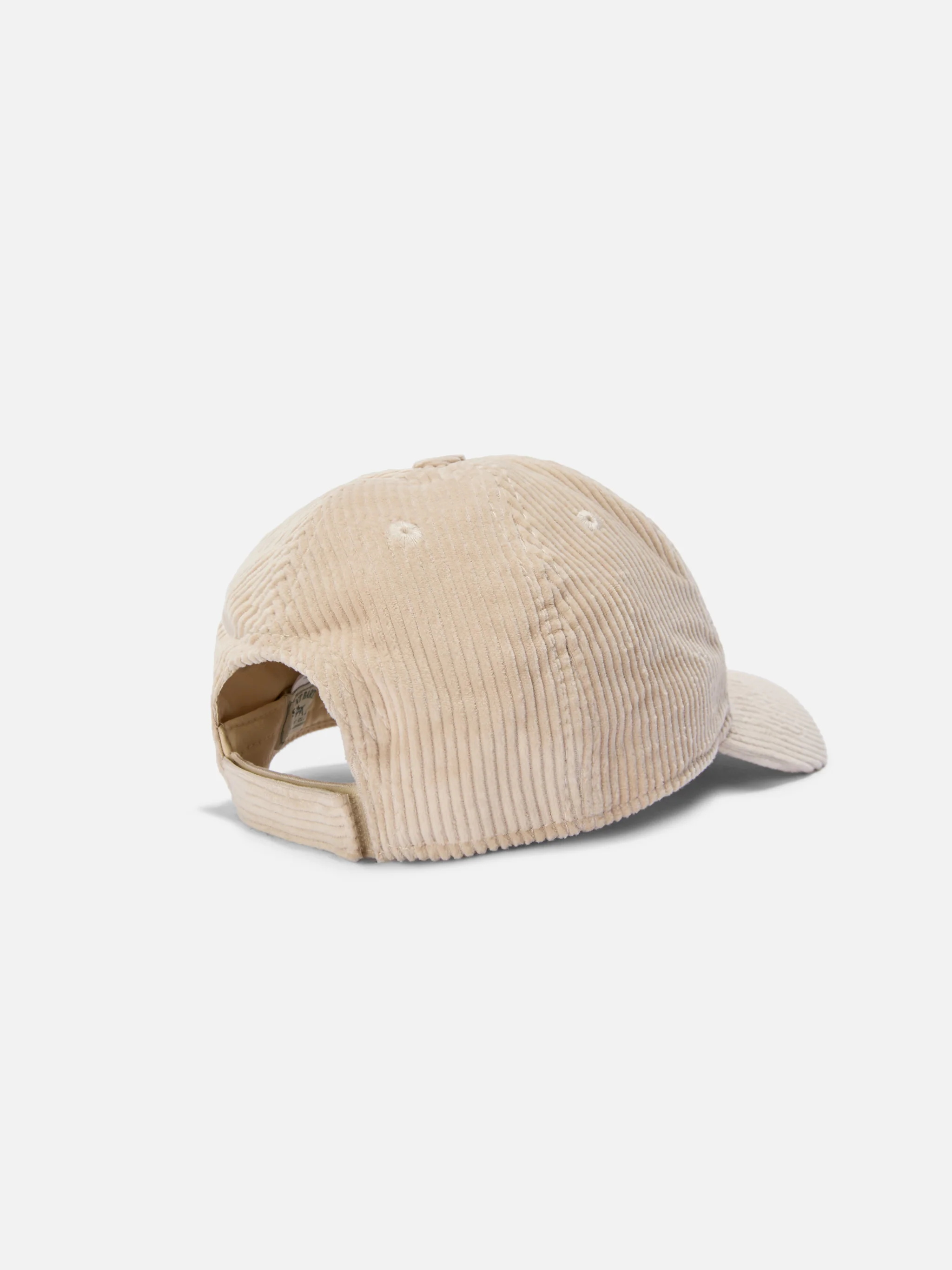 Cappello con visiera Baseball Corduroy in velluto a coste beige - Image 3