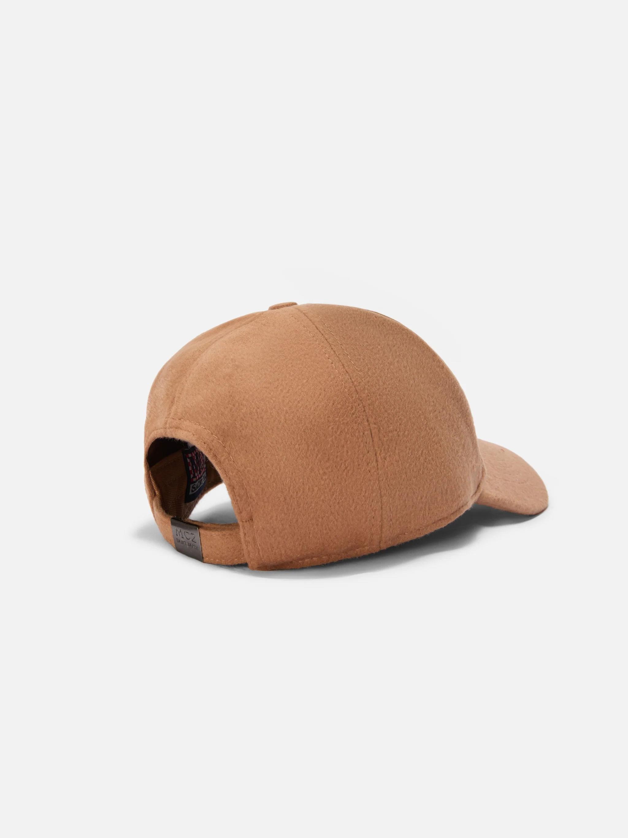 Cappello con visiera Baseball Felt in misto lana cammello - Image 3
