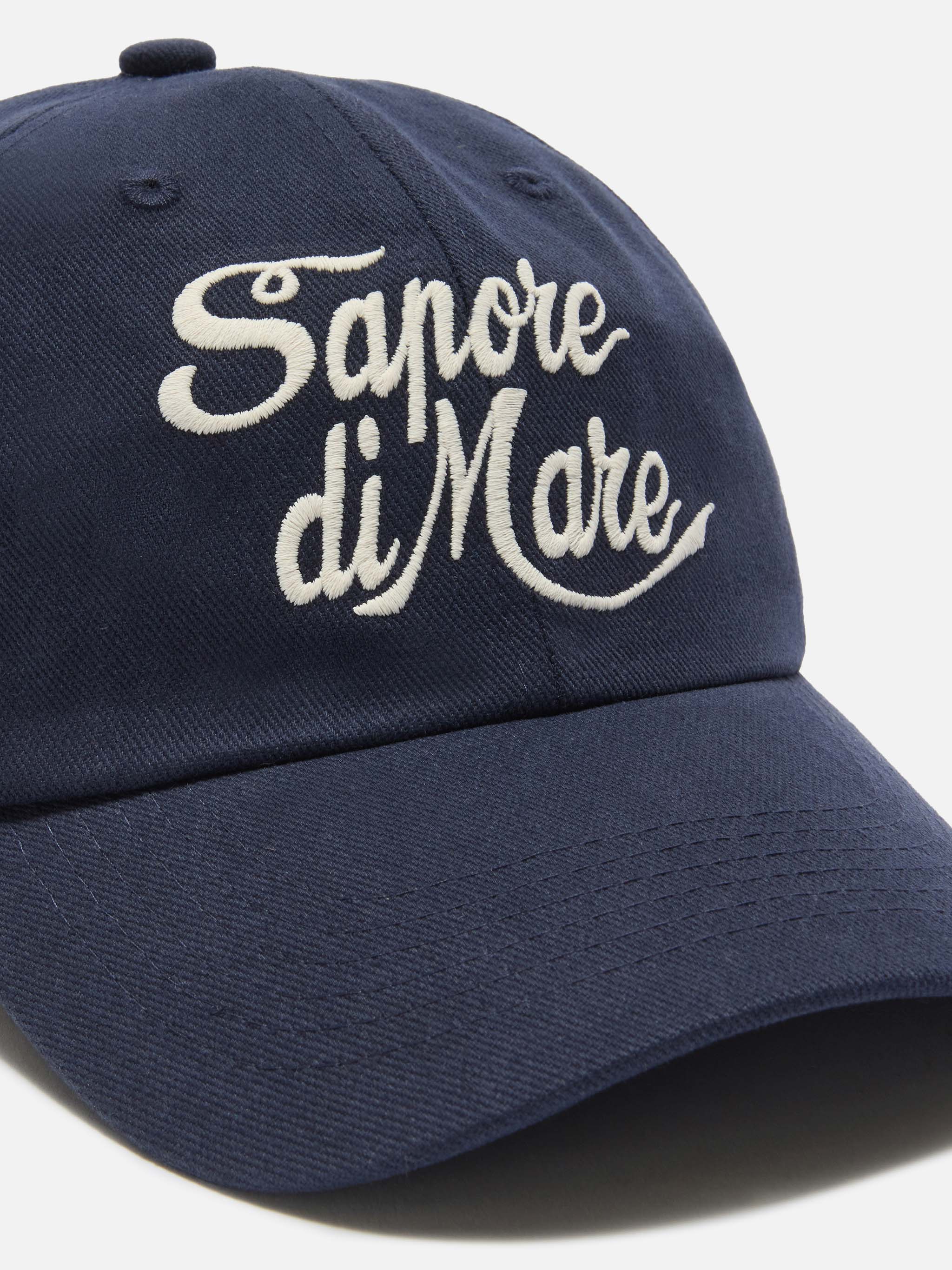 Cappellino Baseball con visiera in cotone blu e ricamo Sapore di Sale | Special Edition - Image 2