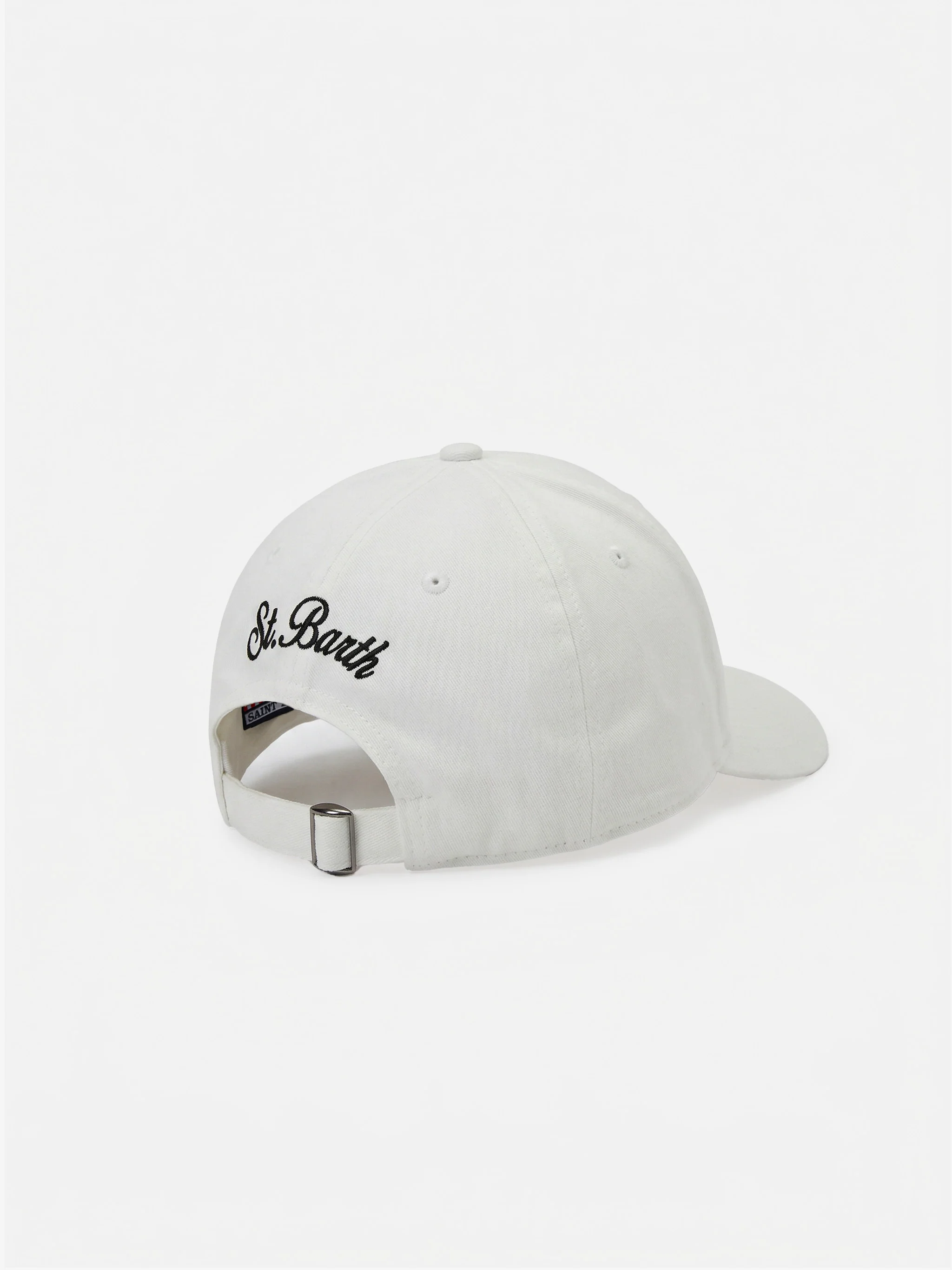 Cappellino Baseball con visiera in bianco con ricamo Cigarette | Special Edition - Image 3