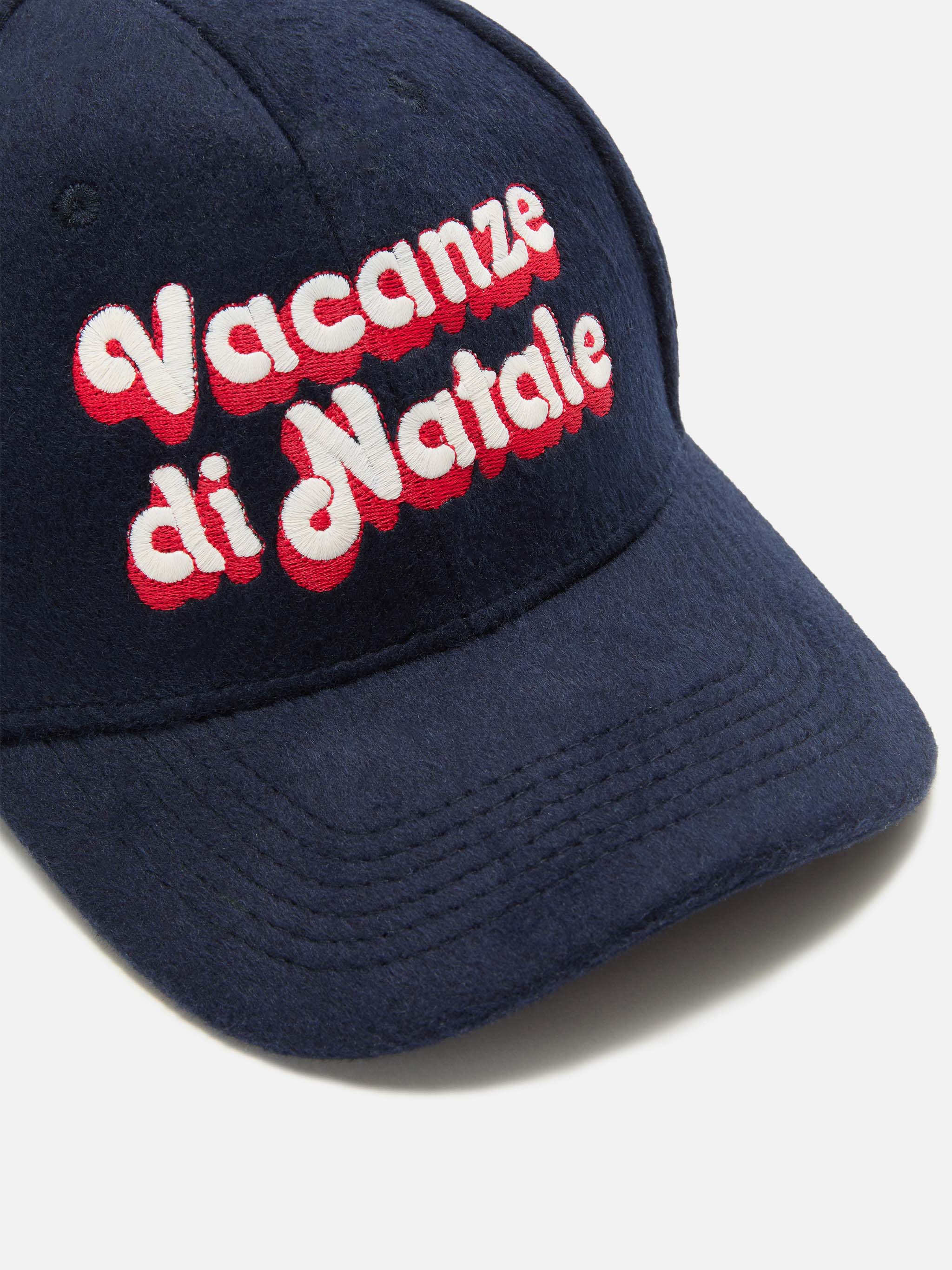 Cappello con visiera Baseball Wool in misto lana con ricamo Vacanze di Natale | VACANZE DI NATALE SPECIAL EDITION - Image 2