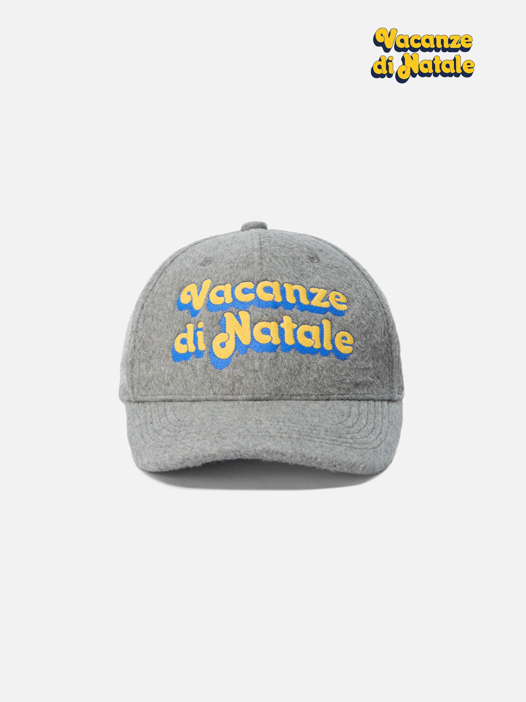 Cappello con visiera Baseball Wool in misto lana con ricamo Vacanze di Natale | VACANZE DI NATALE SPECIAL EDITION - Image 4