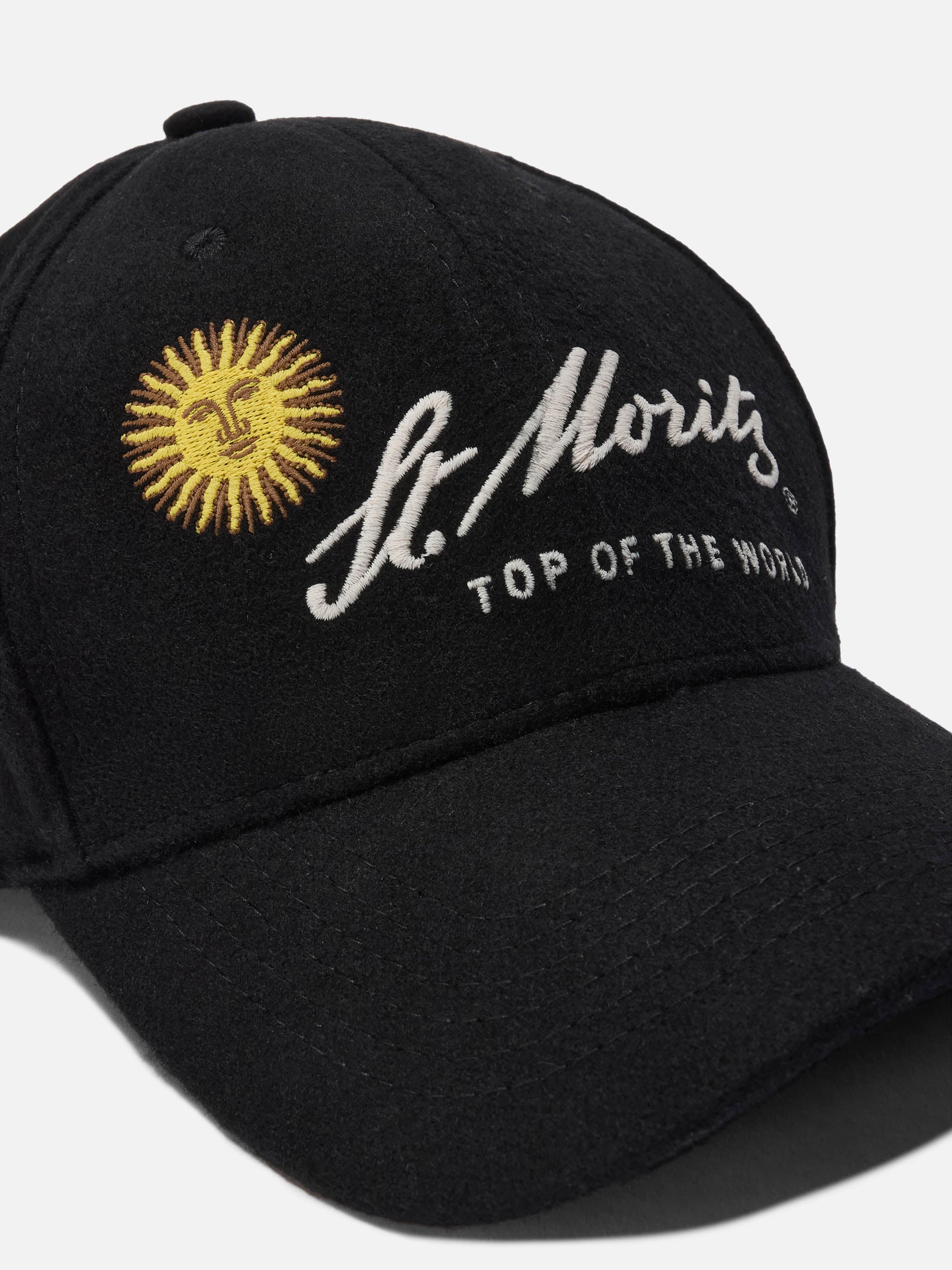 Cappello con visiera Baseball Wool in misto lana con ricamo St. Moritz | ST. MORITZ TOP OF THE WORLD SPECIAL EDITION - Image 2