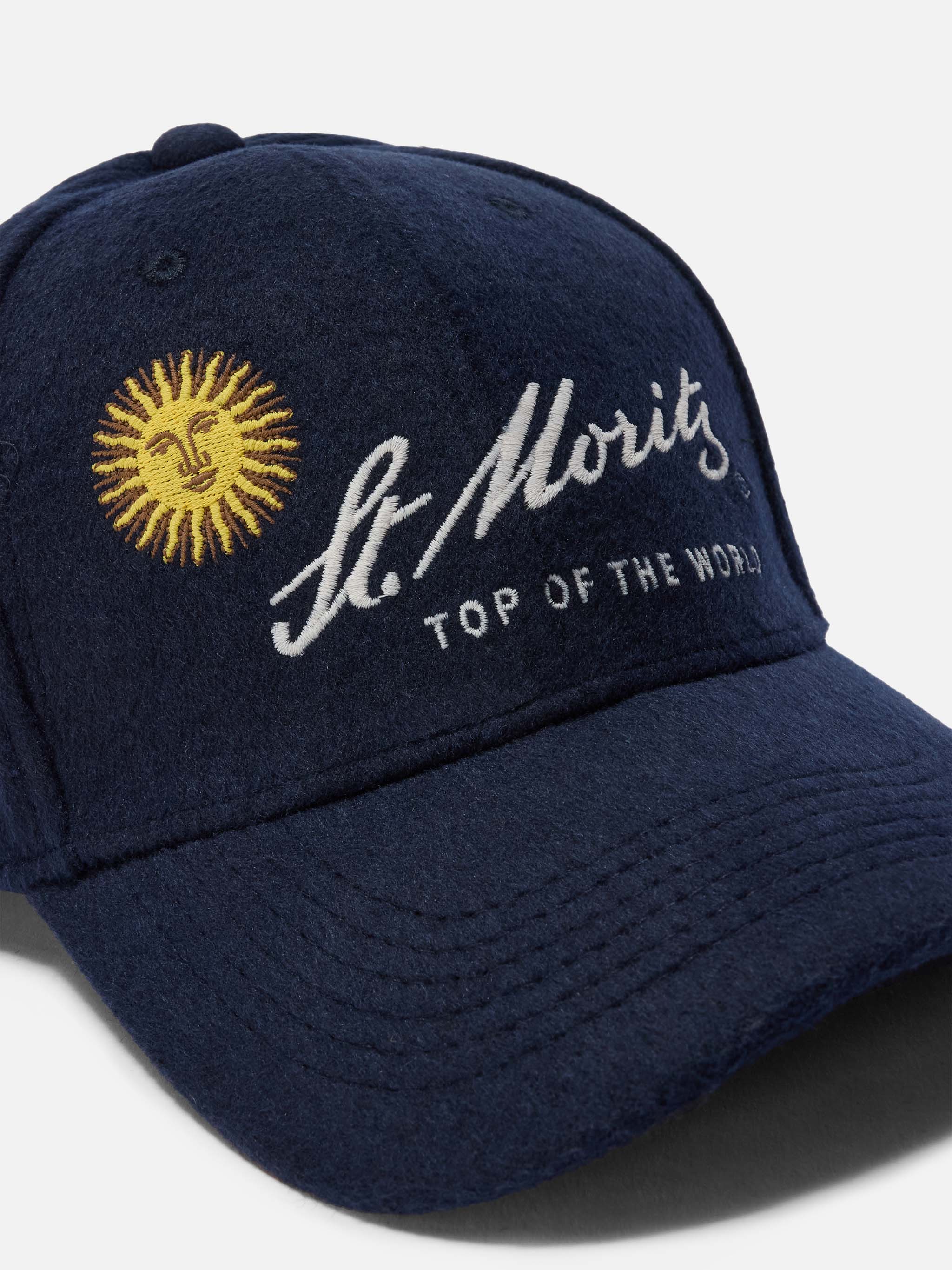 Cappello con visiera Baseball Wool in misto lana con ricamo St. Moritz | ST. MORITZ TOP OF THE WORLD SPECIAL EDITION - Image 2