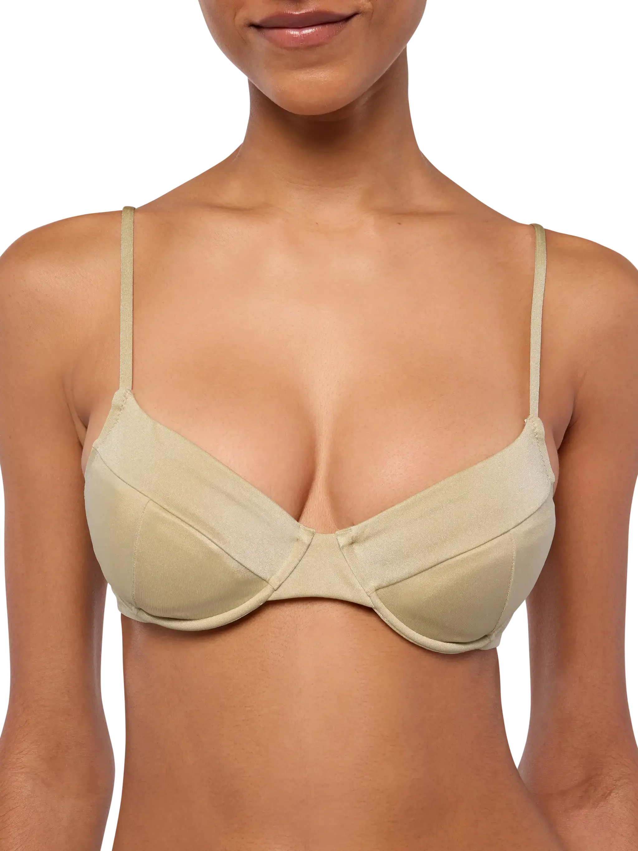 Bea bralette oro shimmer con ferretto - Image 3
