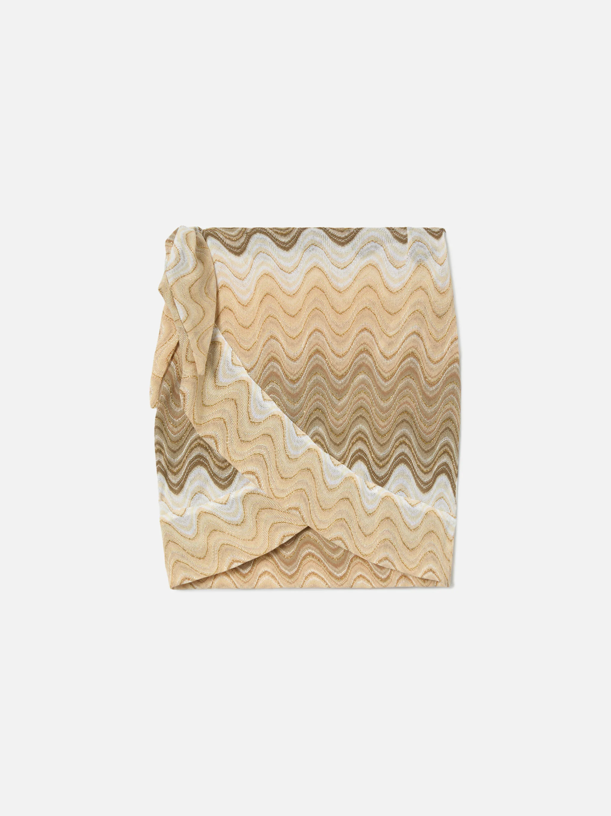 Gonna pareo Angie in raschel degradé beige - Image 5
