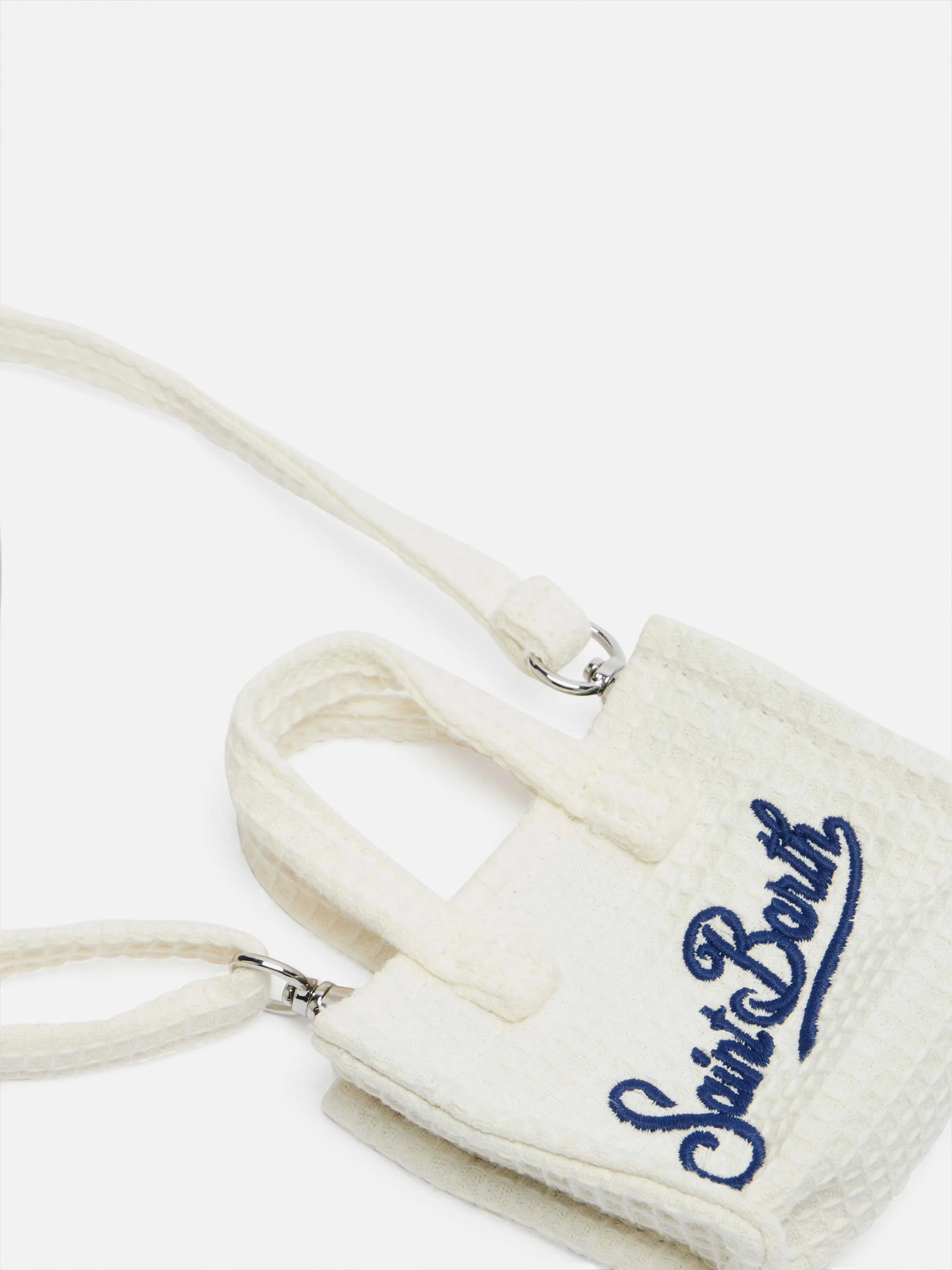 Portachiavi Keybag in cotone a nido d'ape beige - Image 3