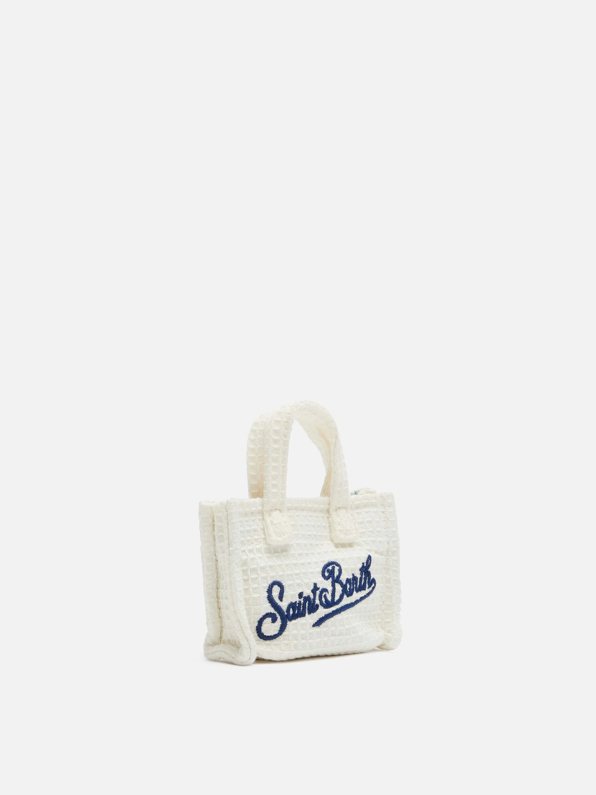 Portachiavi Keybag in cotone a nido d'ape beige - Image 4