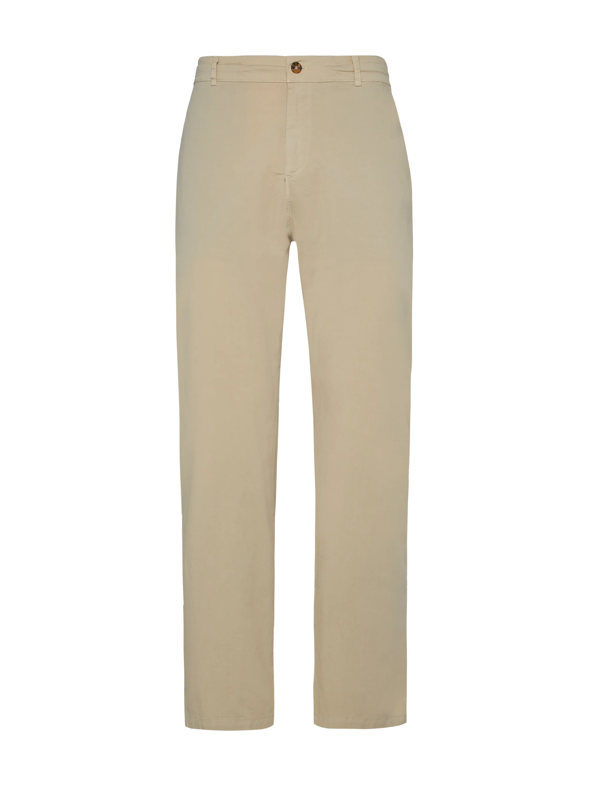 Pantaloni in cotone beige Calais con coulisse - Image 4