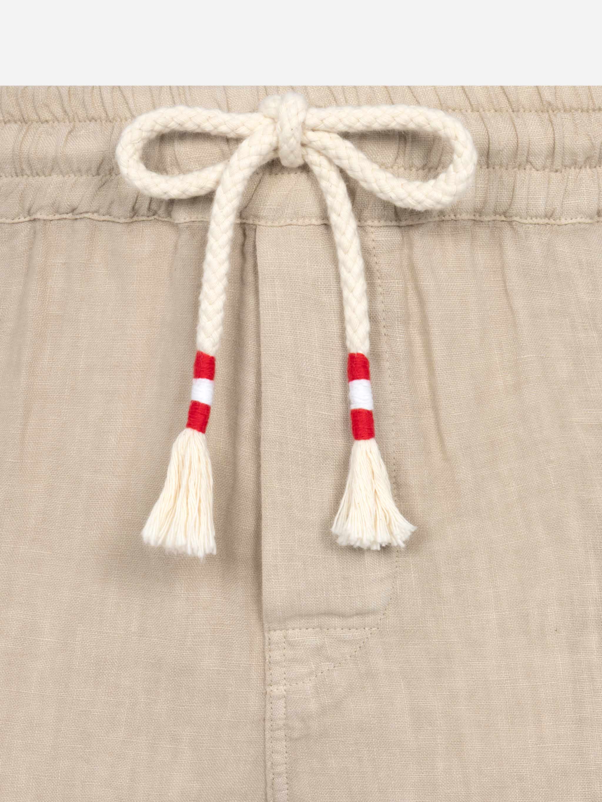 Bermuda in lino beige Marseille - Image 7