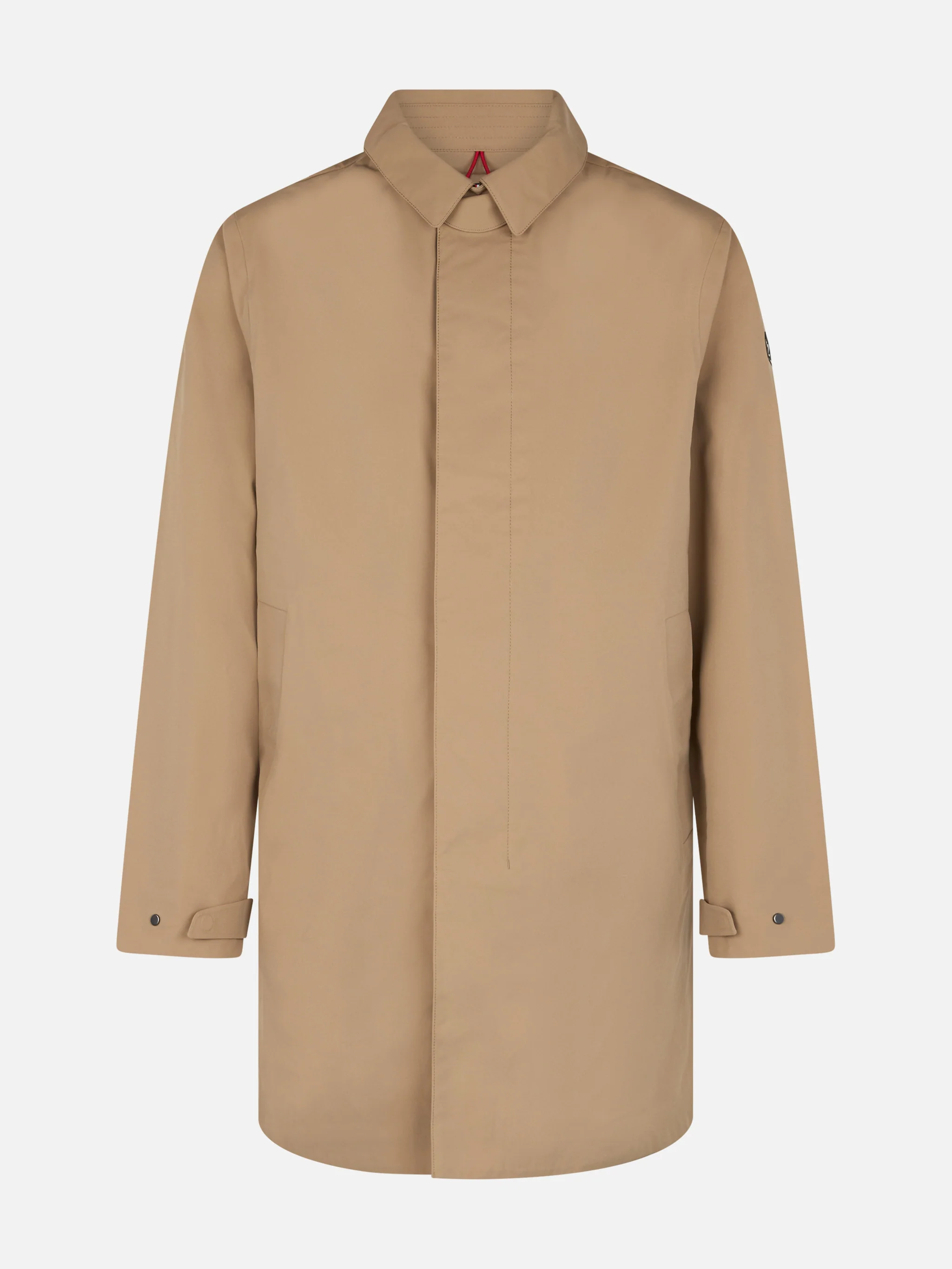 Trench in tessuto elasticizzato beige Elbert con bordino - Image 7