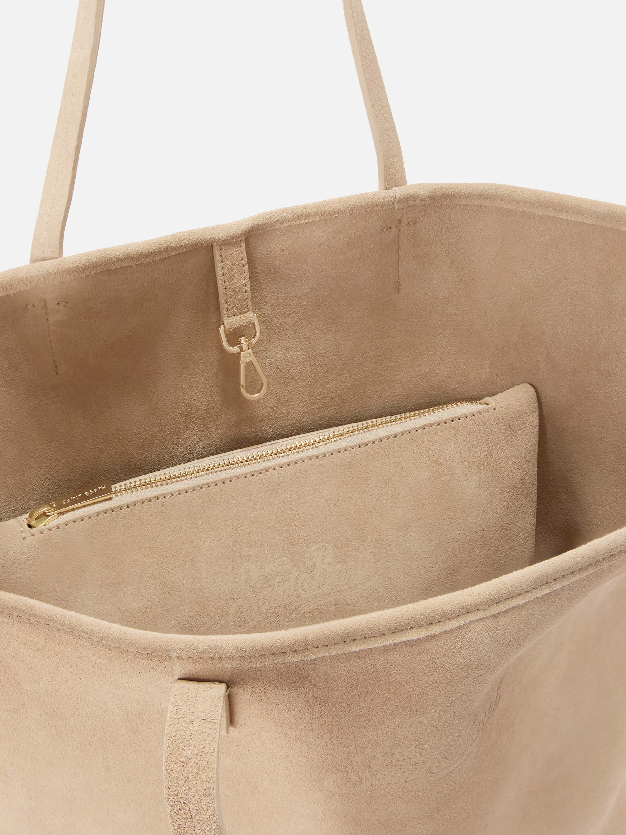 Borsa City regular in camoscio beige - Image 5
