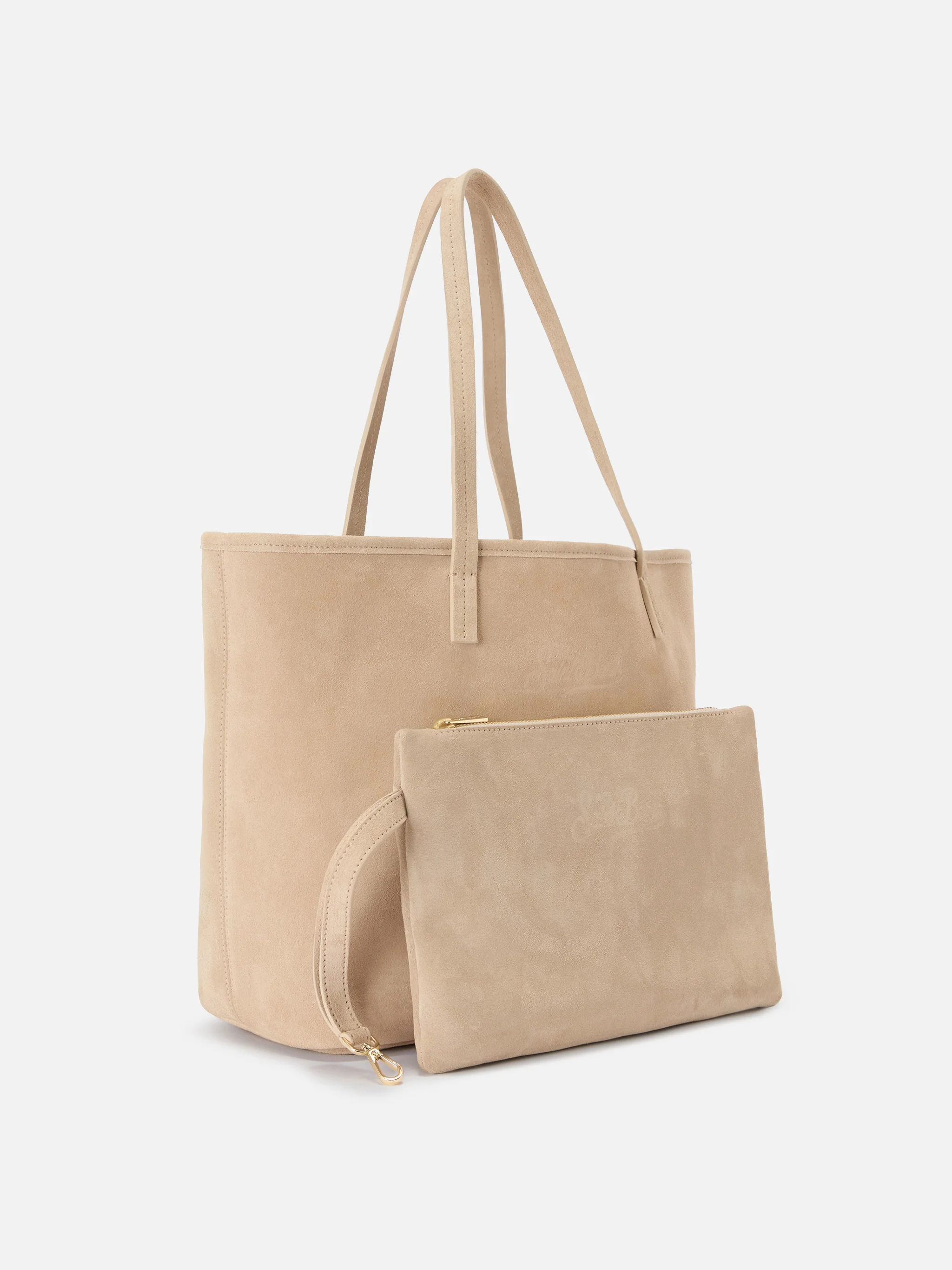 Borsa City regular in camoscio beige - Image 6