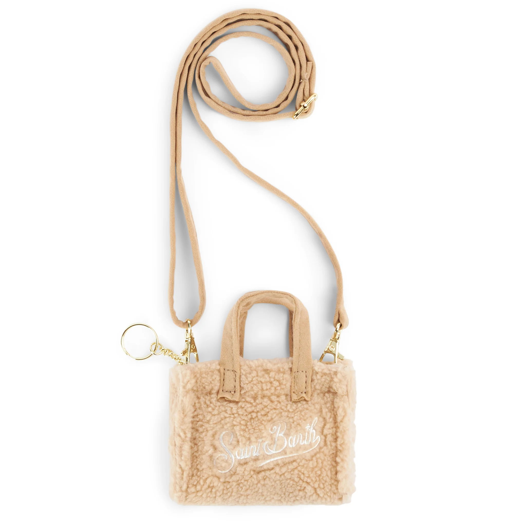 Portachiavi beige in peluche - Image 3
