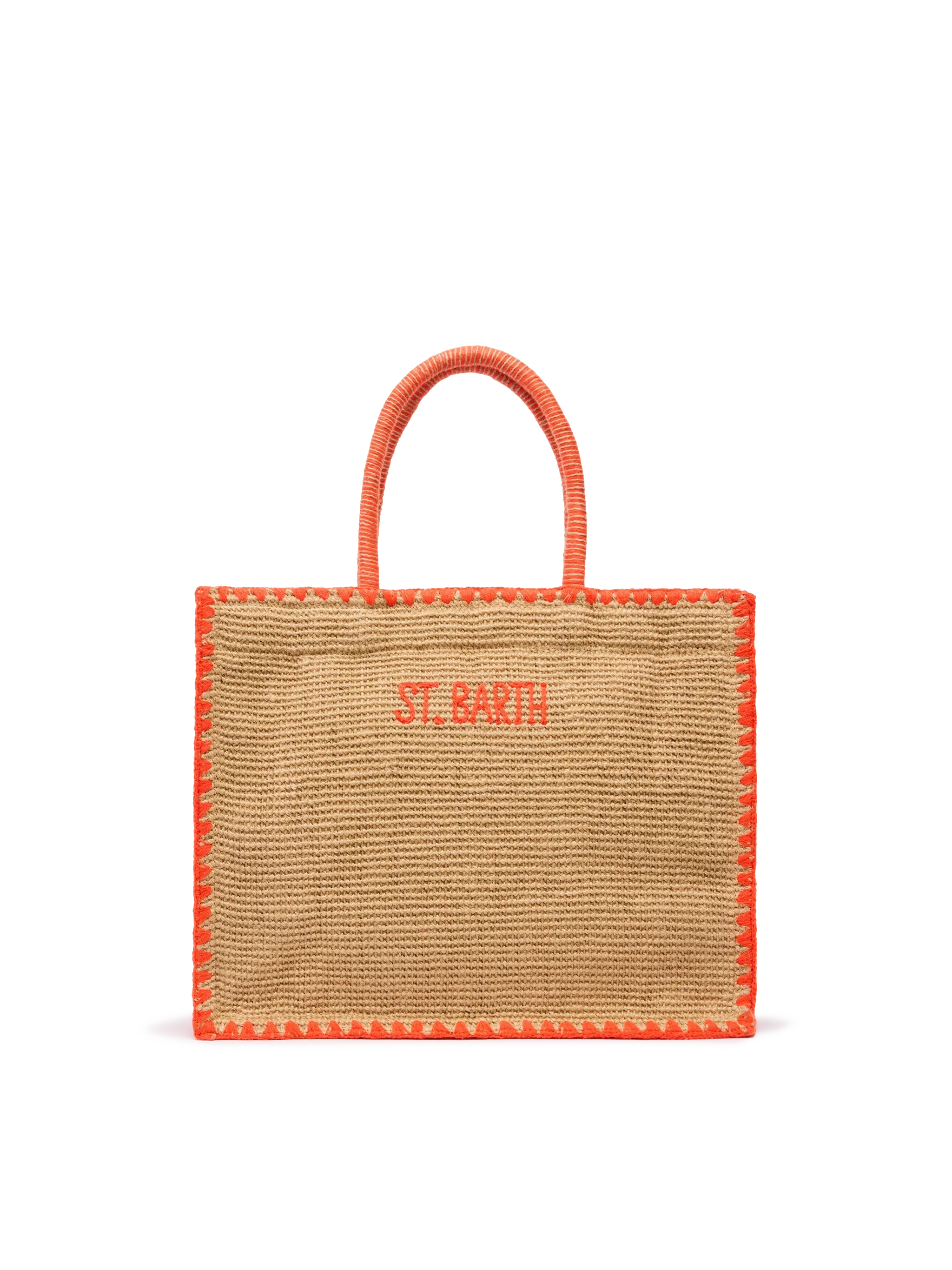 Borsa Vivian Jute beige in juta con ricamo - Image 5