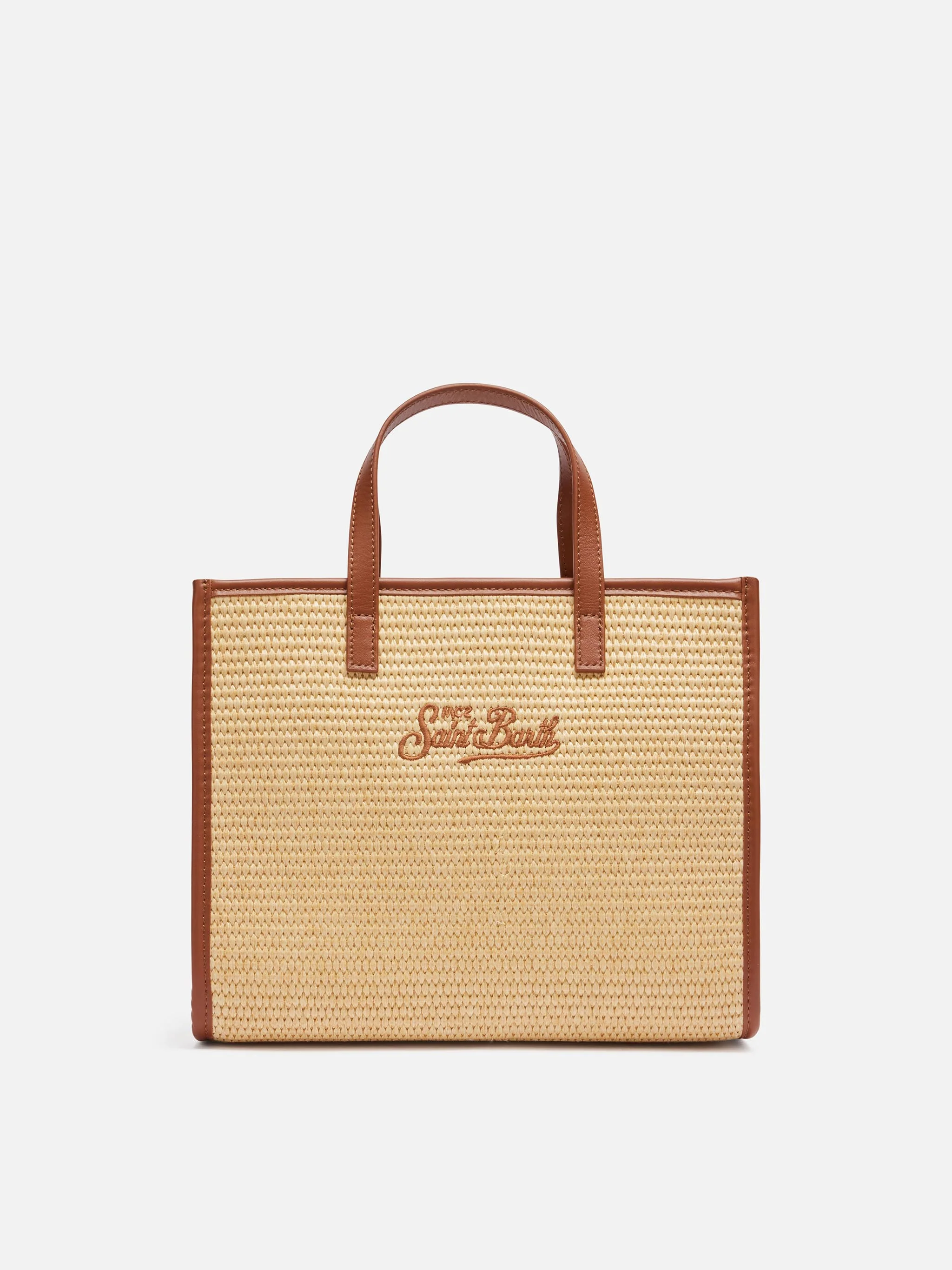 Borsa Vivian Mid Straw beige effetto paglia - Image 5