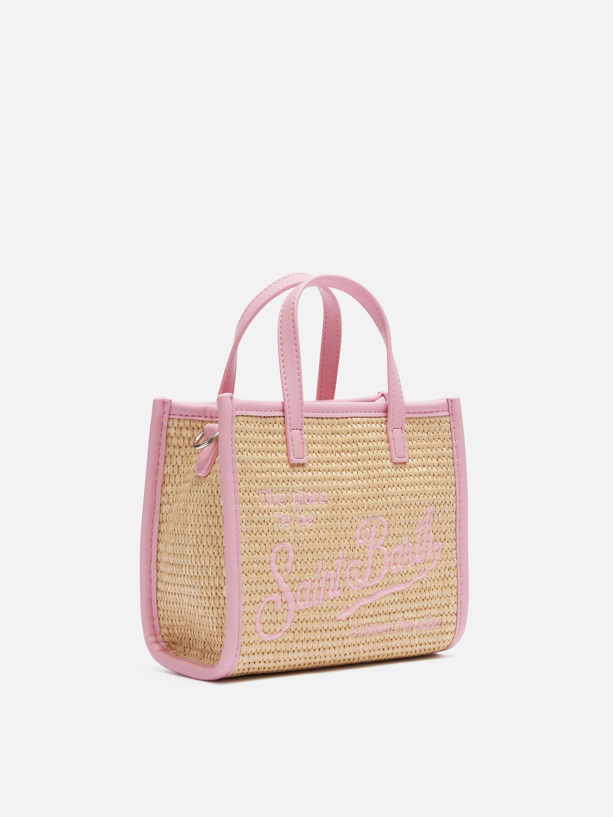 Borsa Vivian Mini Straw beige effetto paglia - Image 3