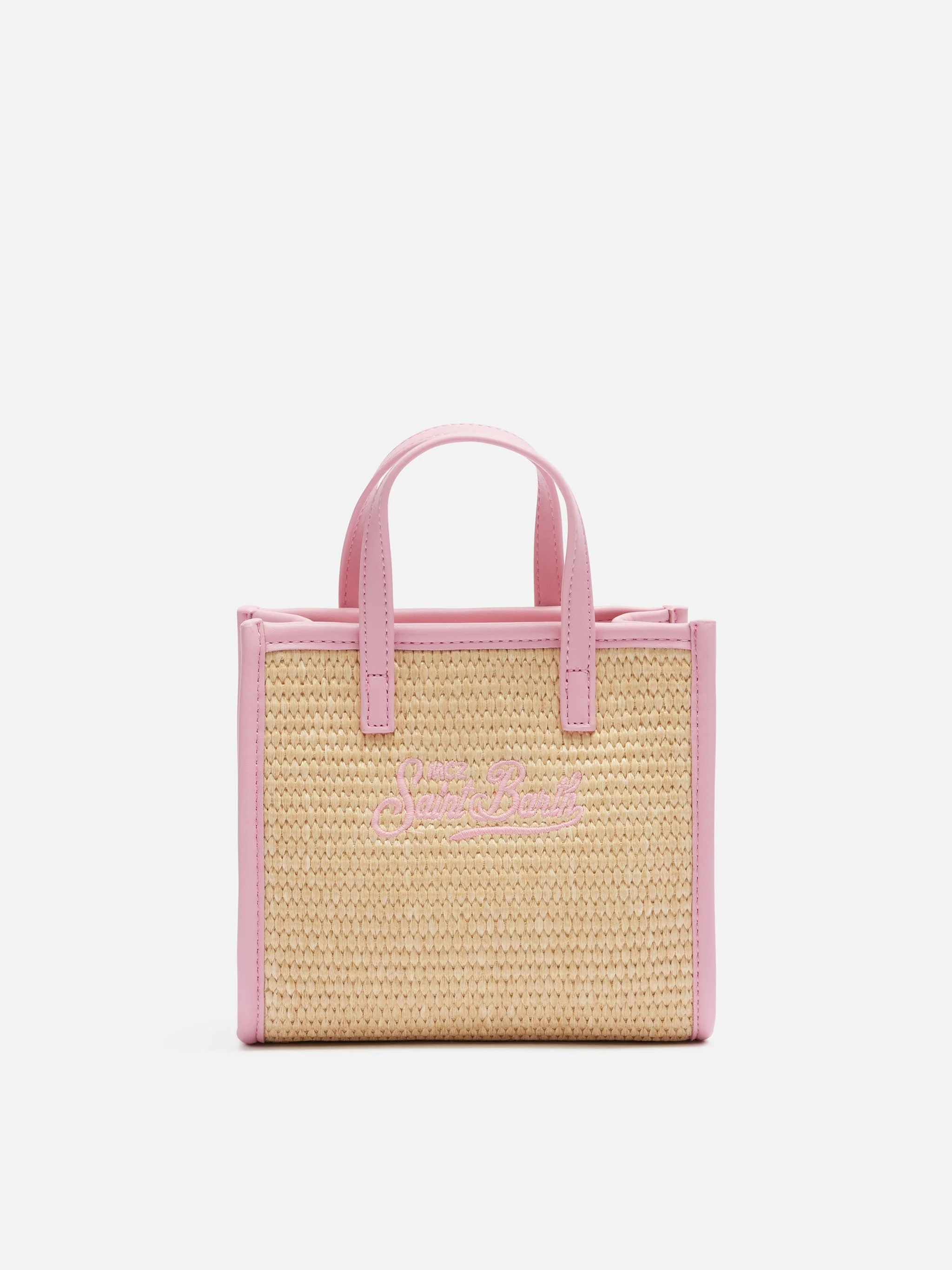Borsa Vivian Mini Straw beige effetto paglia - Image 4