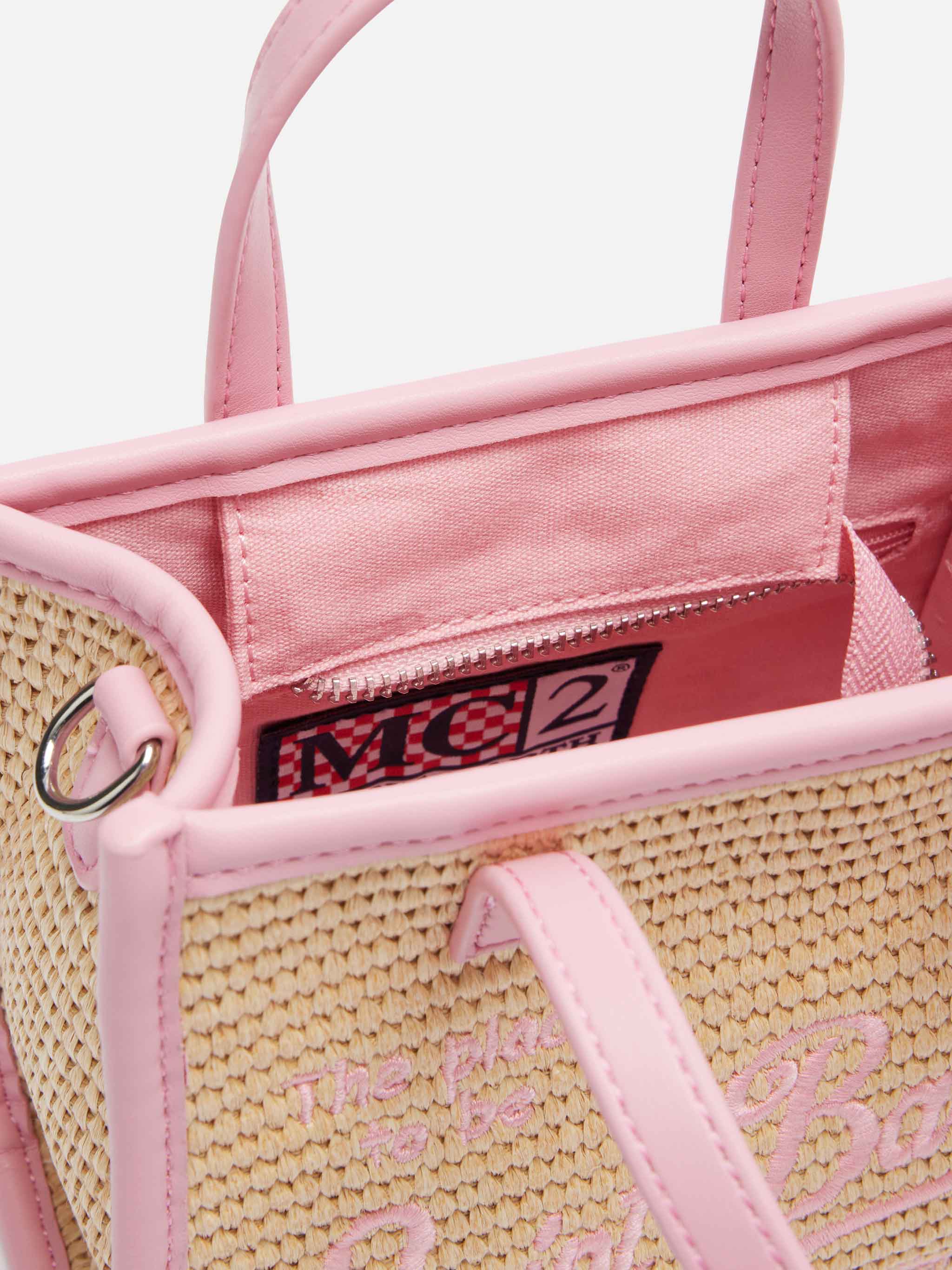 Borsa Vivian Mini Straw beige effetto paglia - Image 6