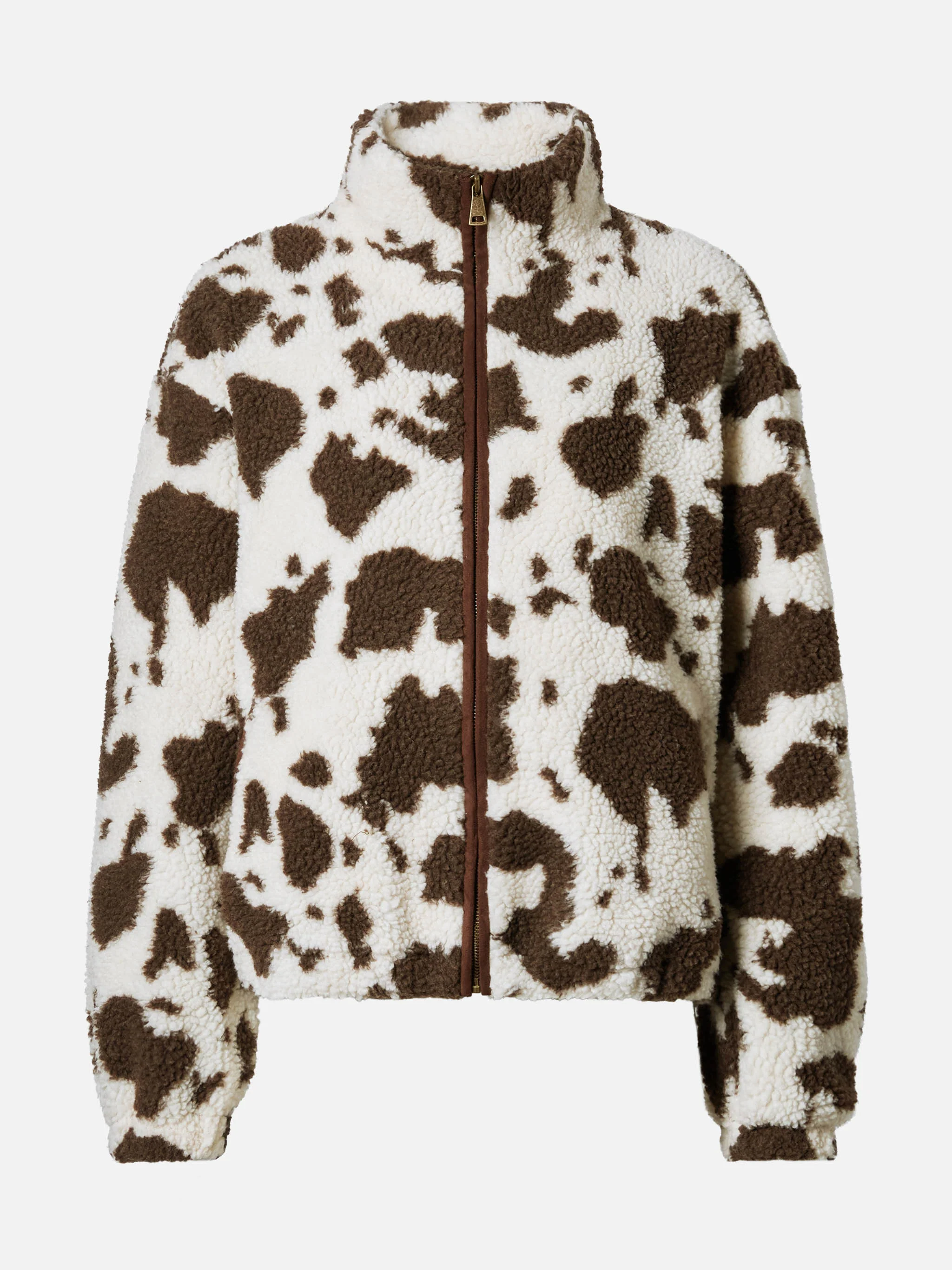 Giacca teddy Bercy con stampa muccata e dettagli in eco suede - Image 6