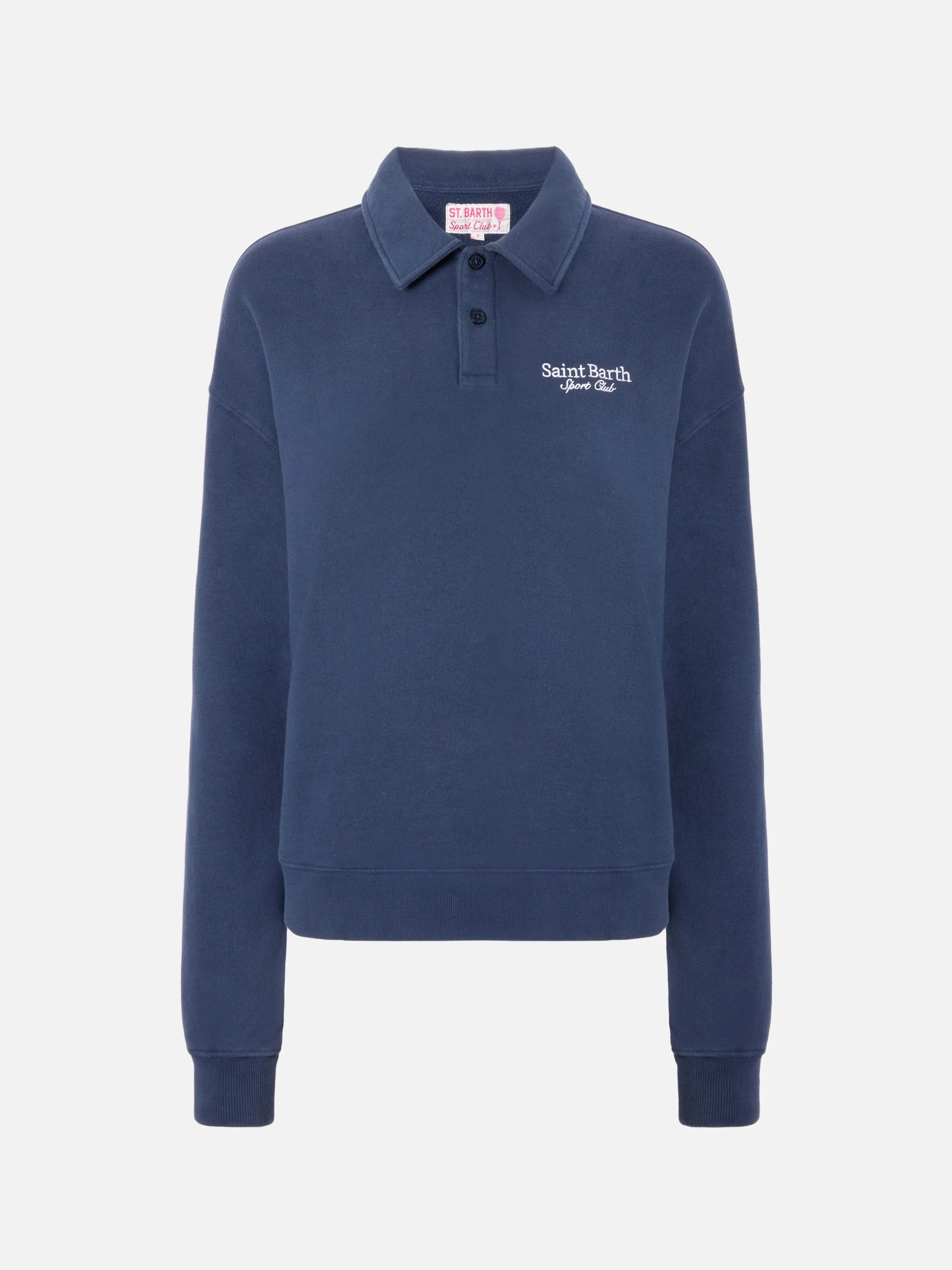 Felpa Berenice blu con ricamo Saint Barth Sport Club - Image 4