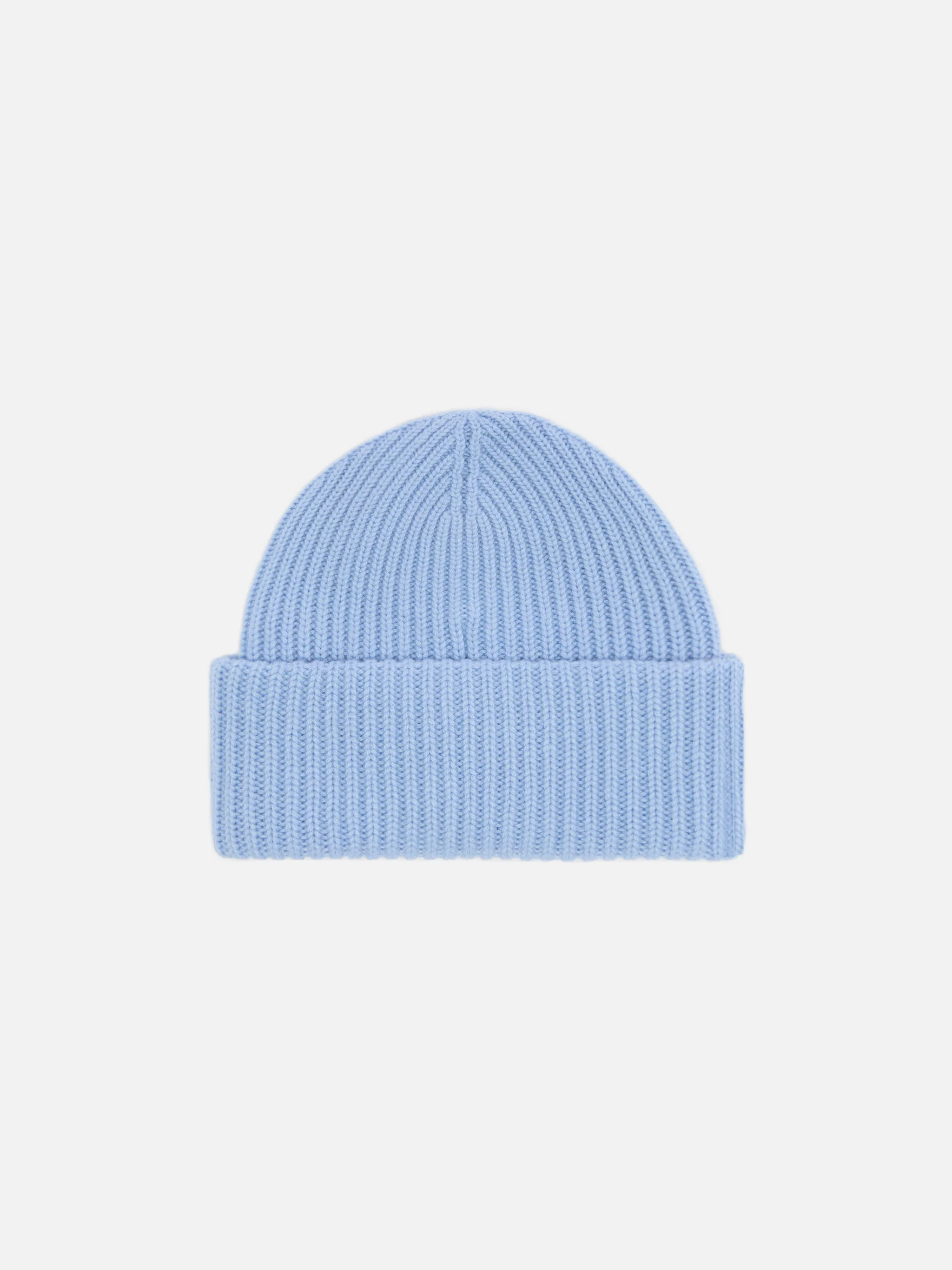 Berretto Berry Jr azzurro a coste con patch St. Barth - Image 3