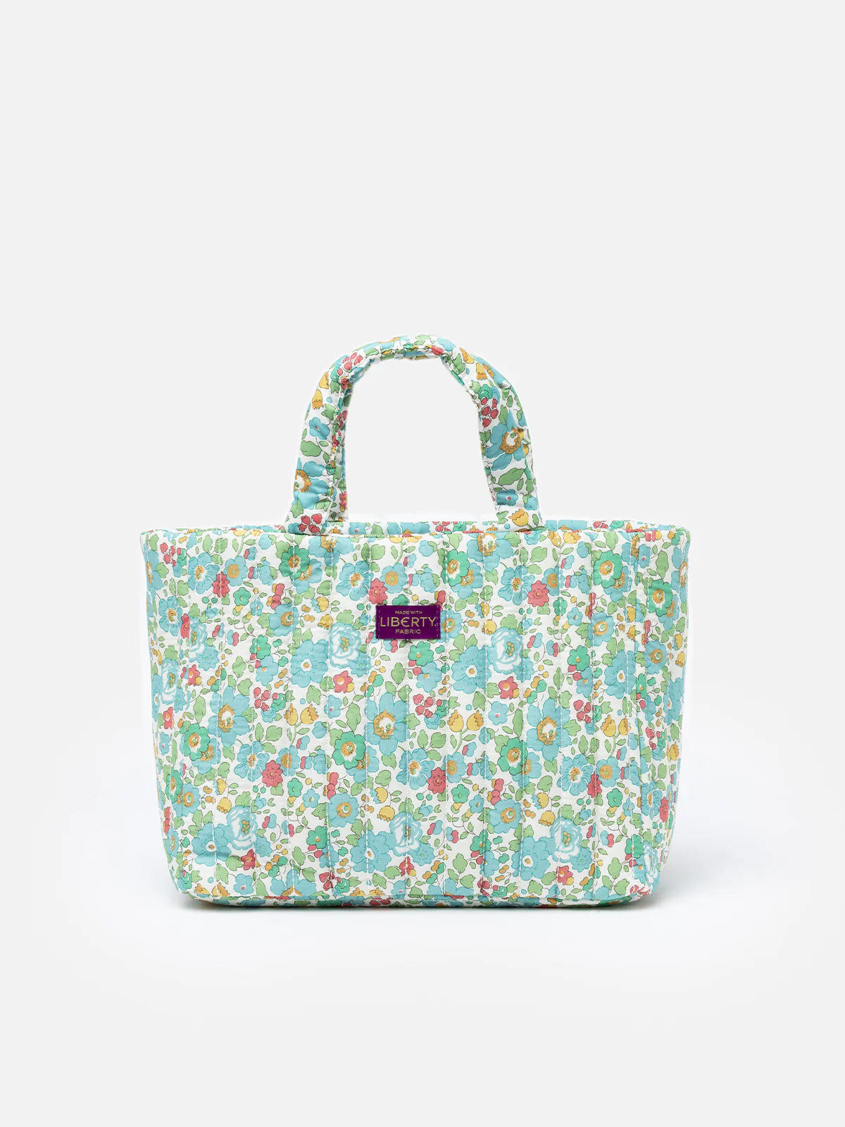 Borsa media Soft Tote trapuntata Betsy | REALIZZATO CON TESSUTO LIBERTY - Image 5