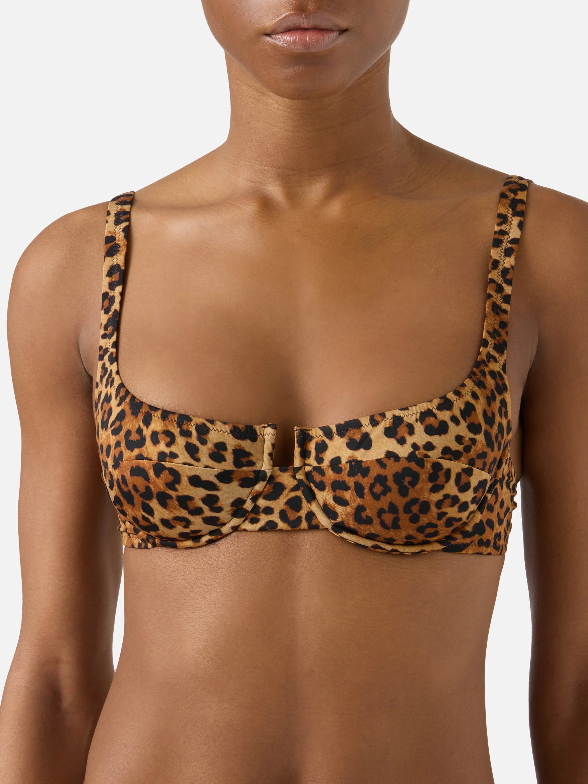 Bikini Perlamir balconette con stampa leopardata all-over - Image 3