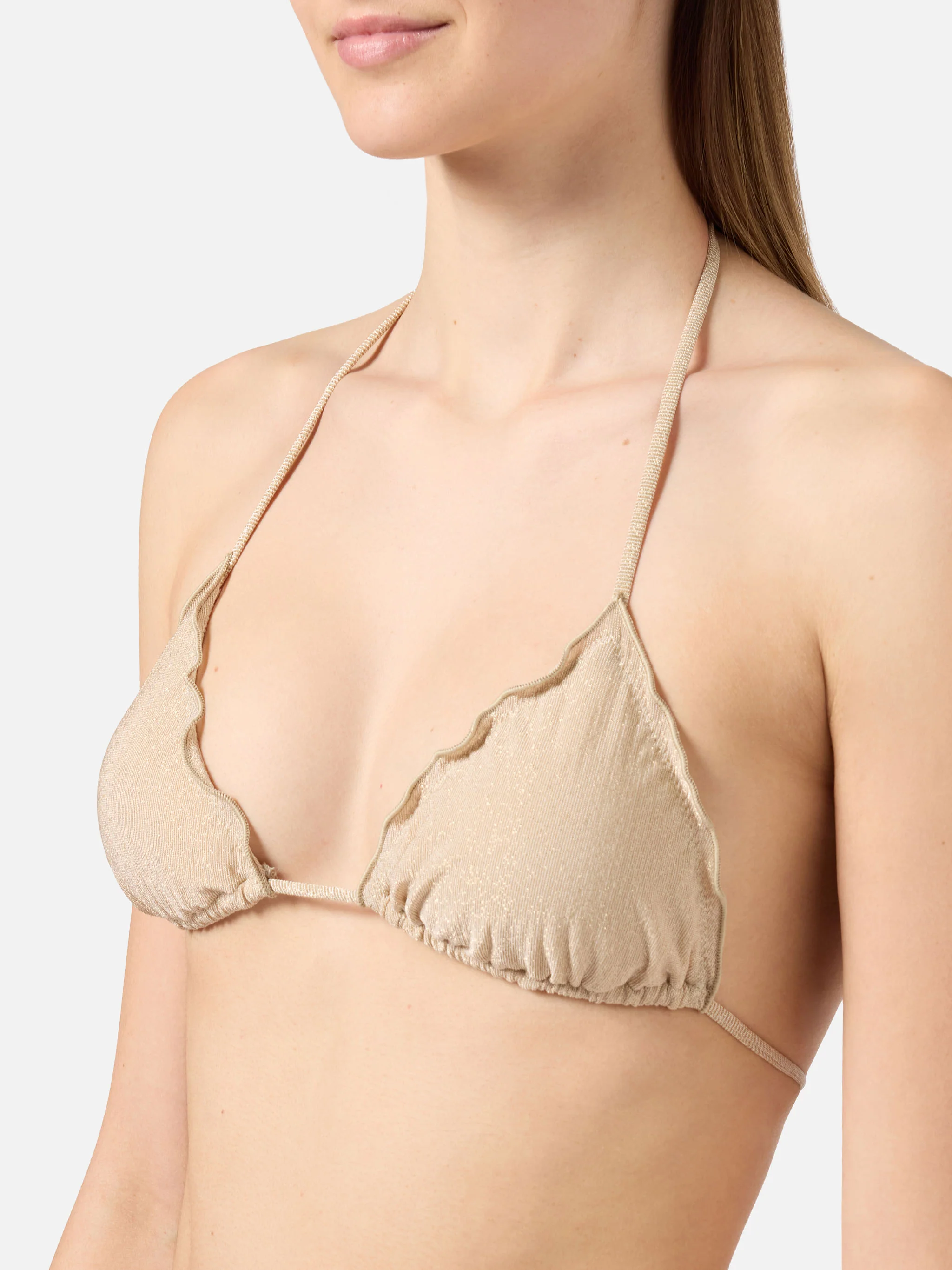 Bikini Sarius triangolo in lurex oro - Image 3