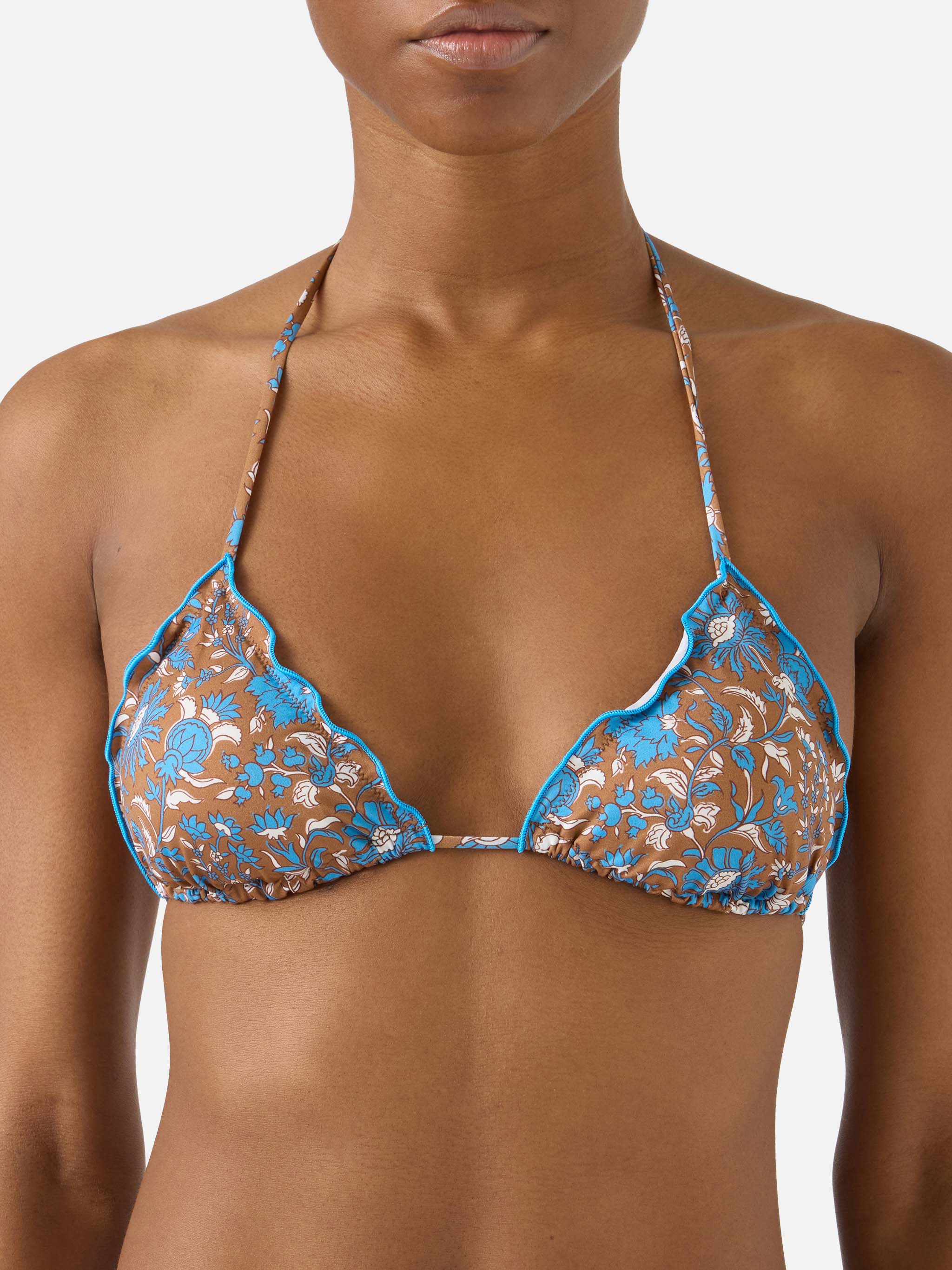 Bikini Sarius triangolo con stampa floreale boho all-over - Image 3