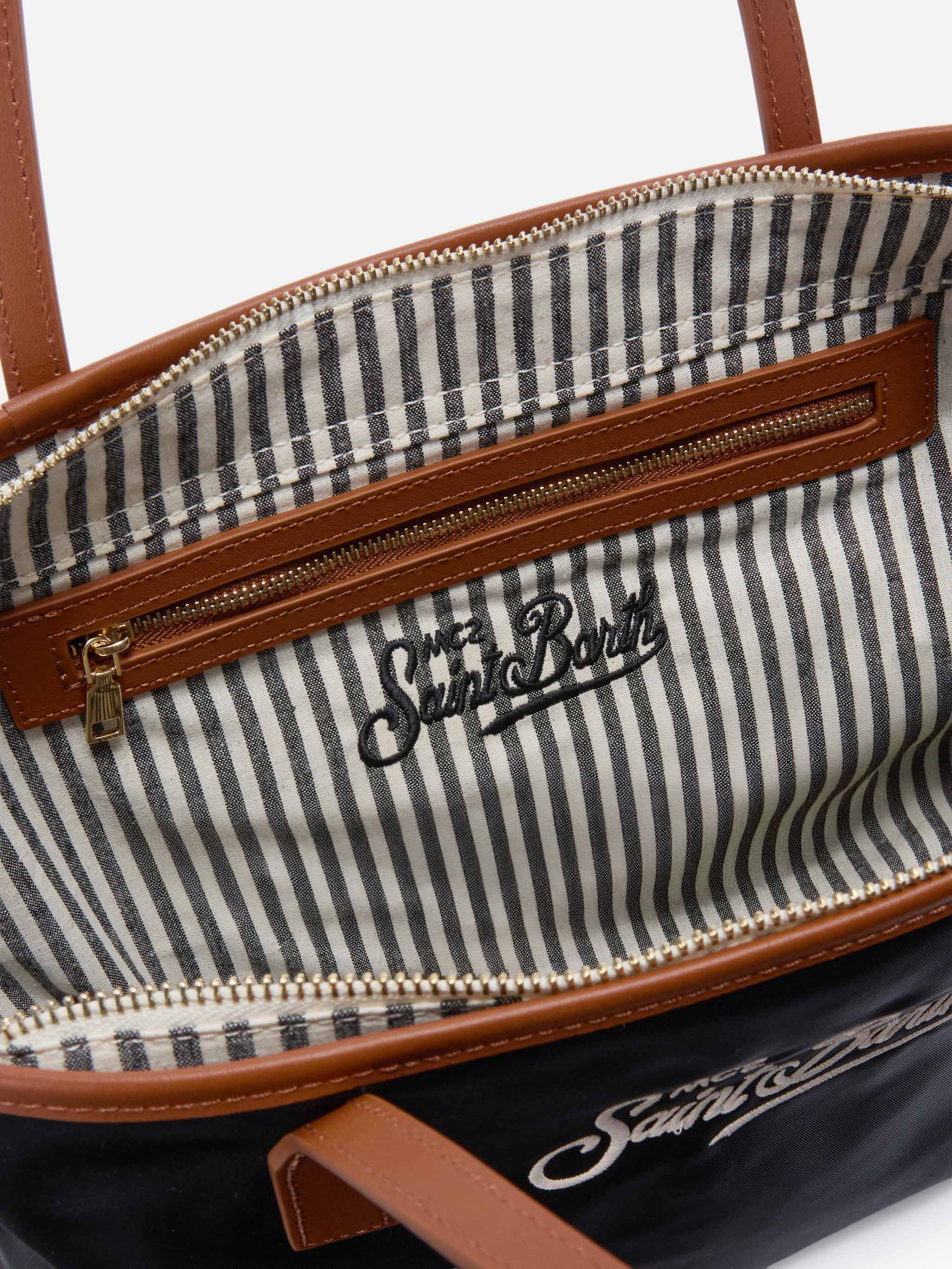 Borsa City medium in nylon nero - Image 5