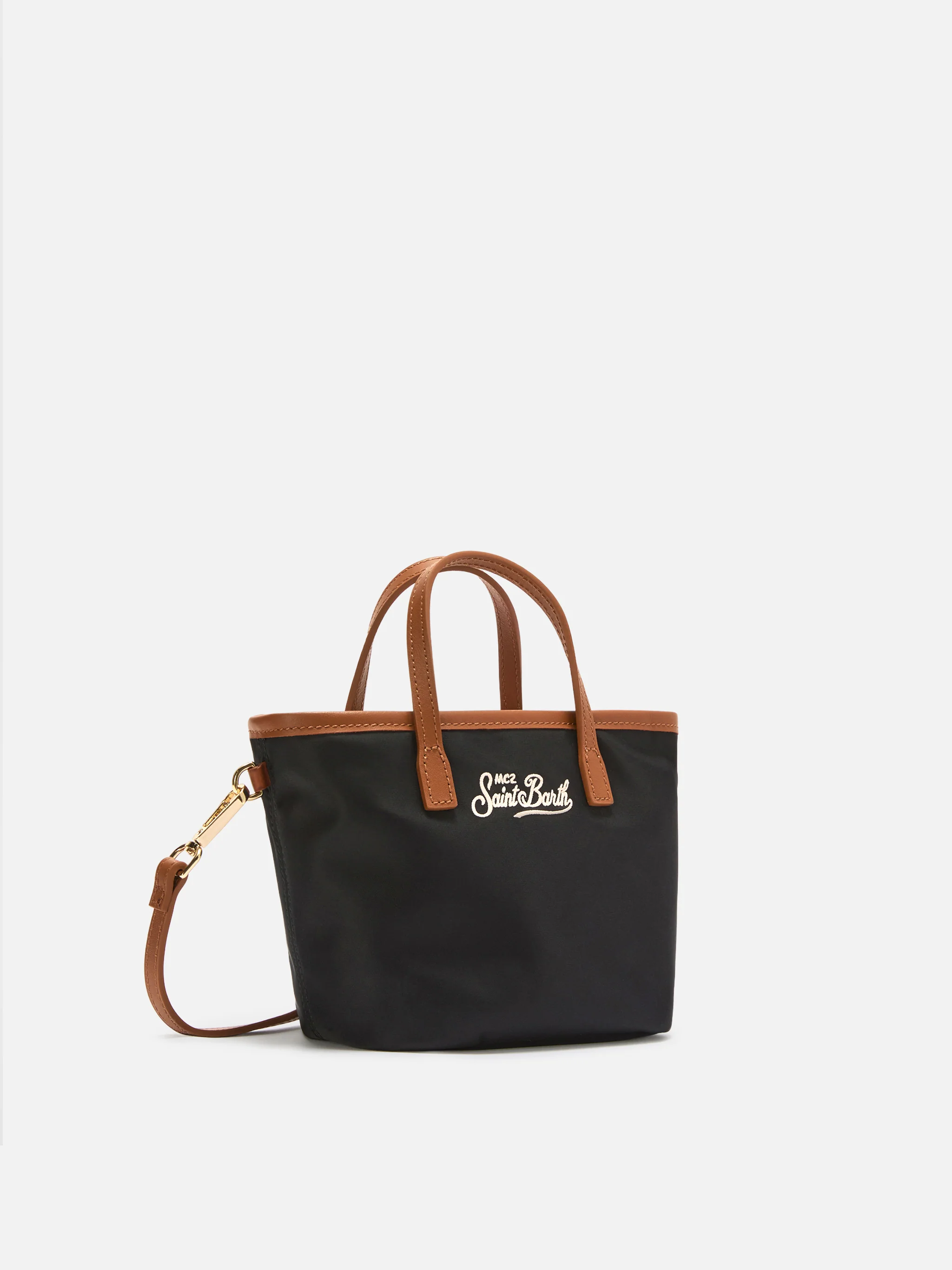 Borsa City mini in nylon nera - Image 3