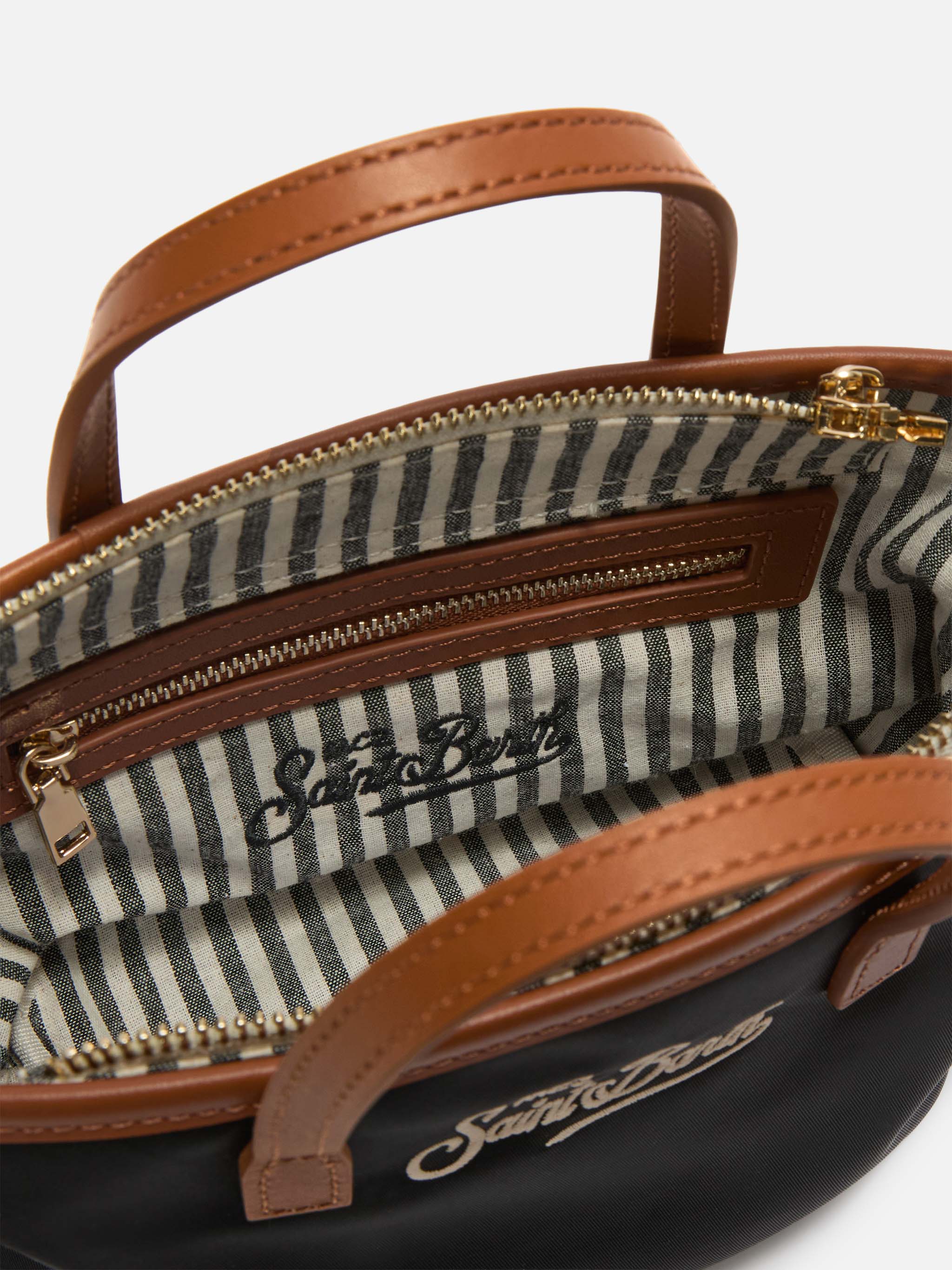 Borsa City mini in nylon nera - Image 5