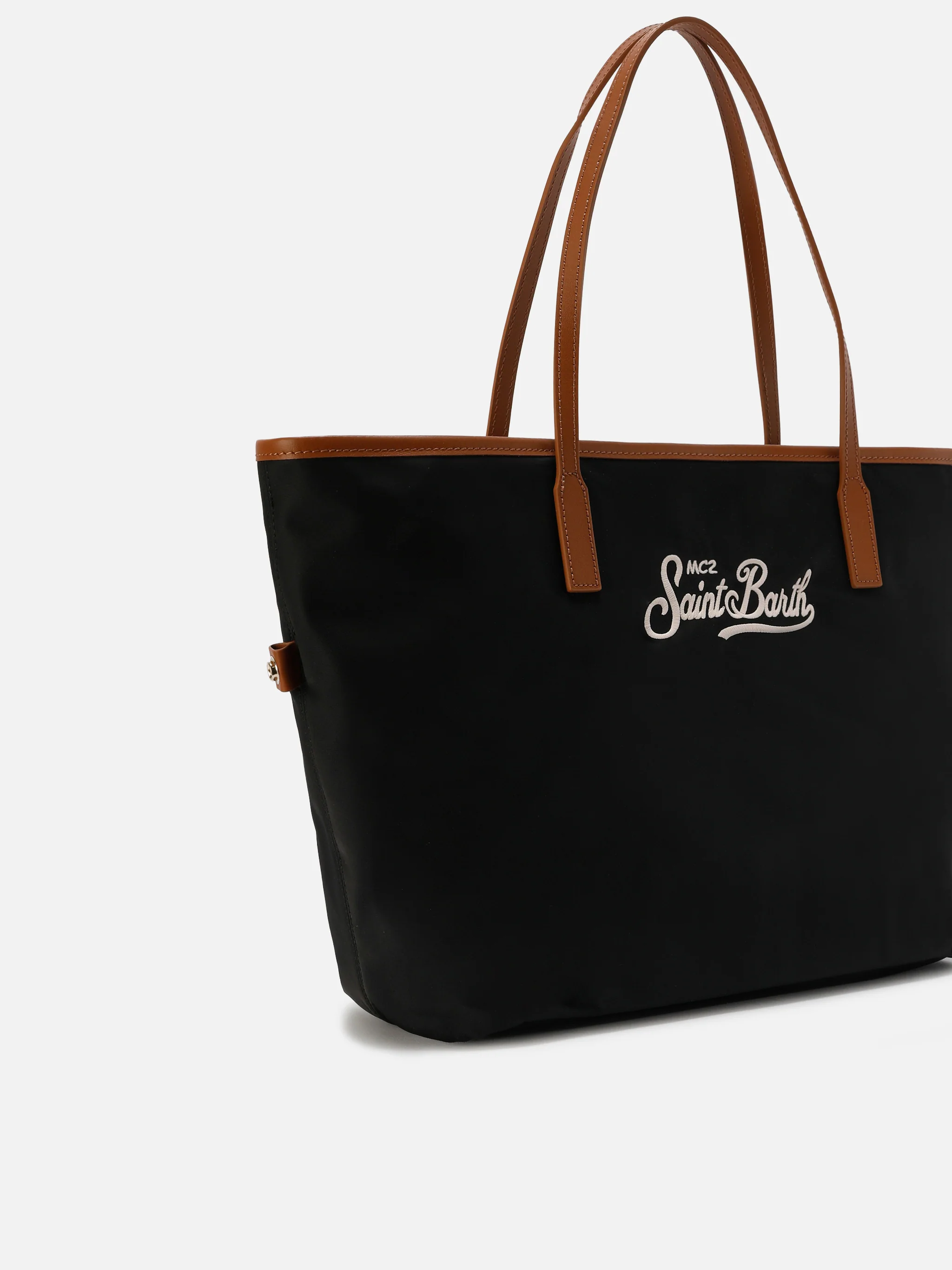 Borsa City nera regular in nylon - Image 2