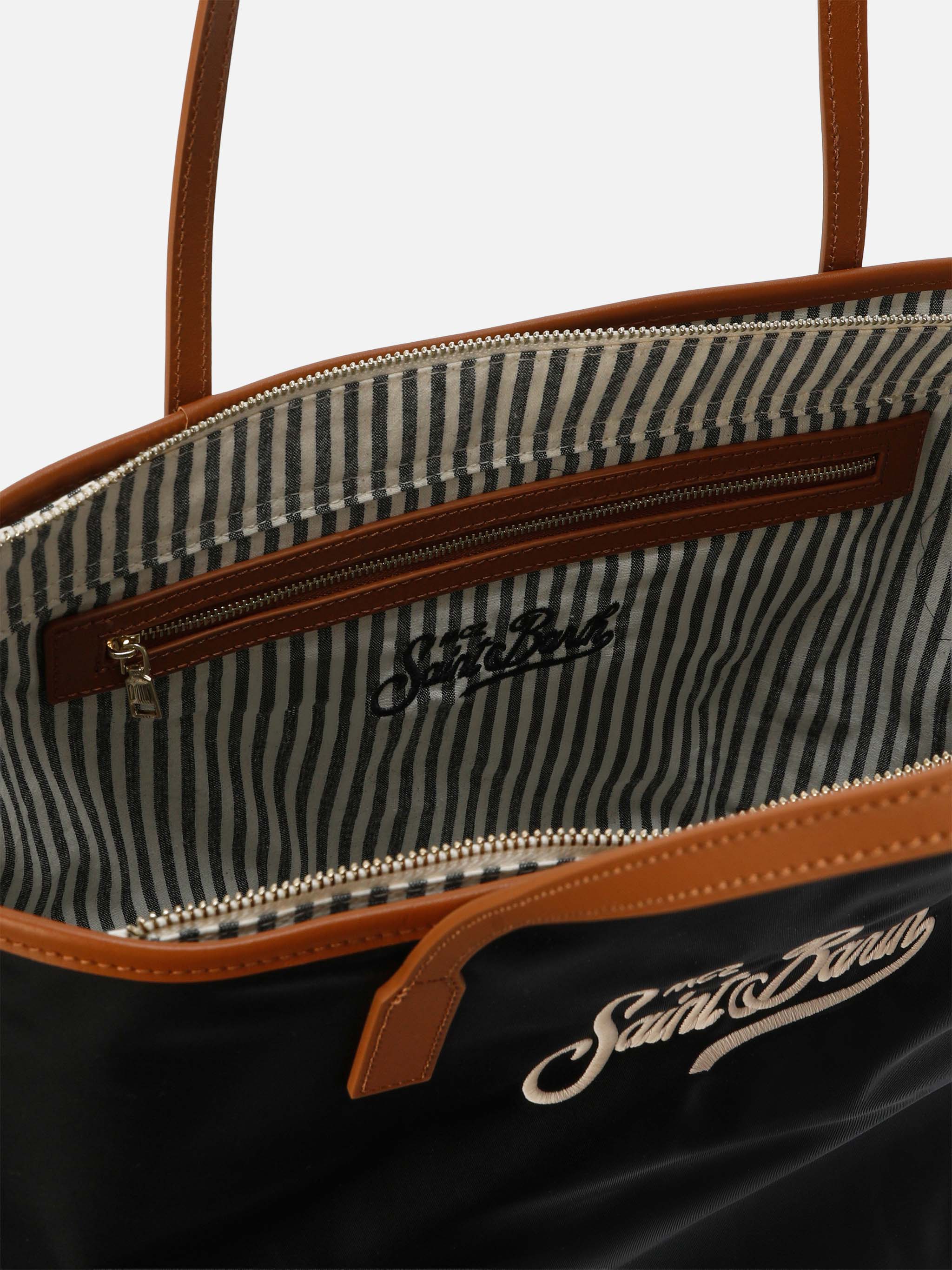 Borsa City nera regular in nylon - Image 4