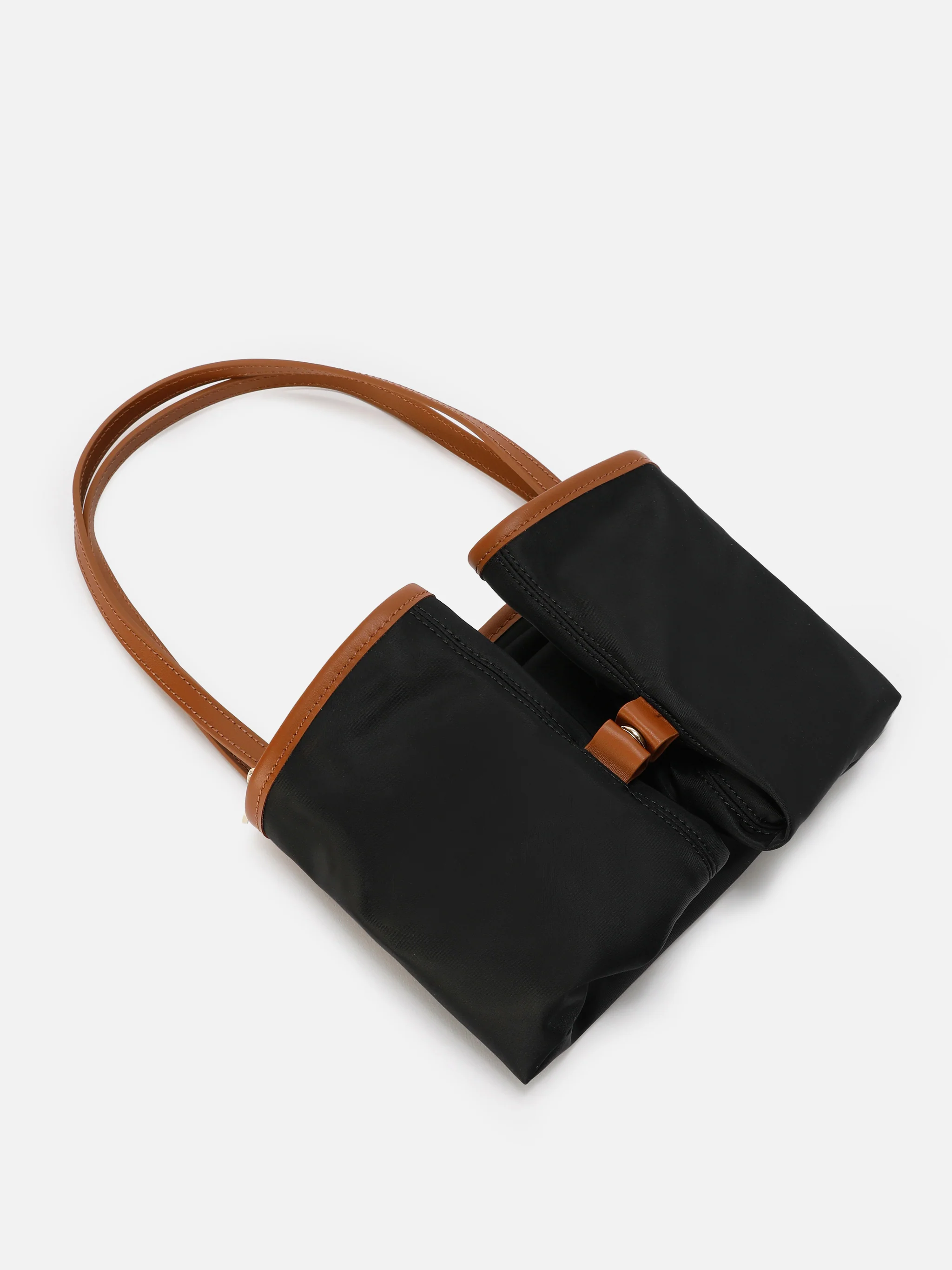 Borsa City nera regular in nylon - Image 5
