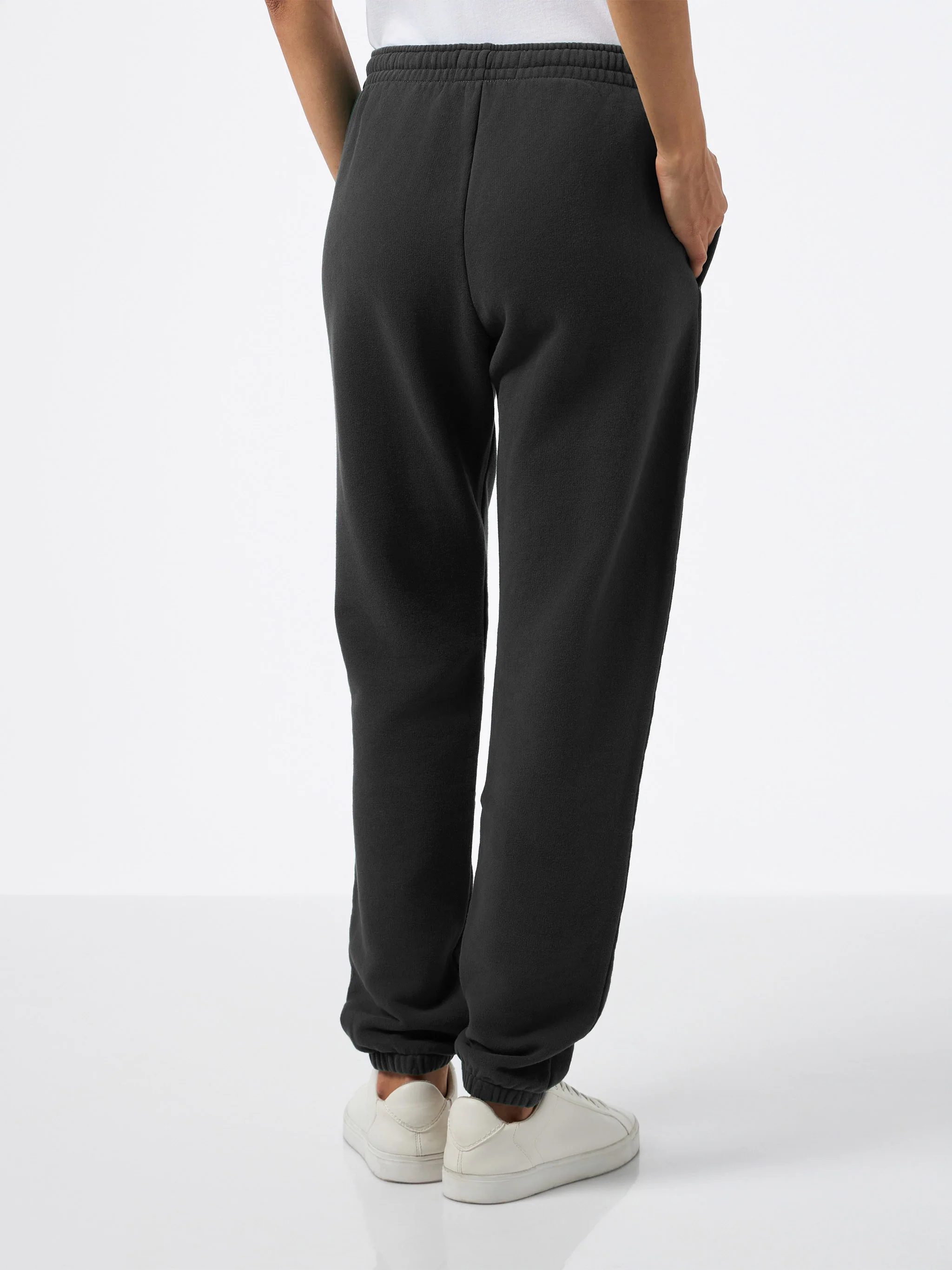 Pantaloni joggers in pile nero Odalys - Image 3