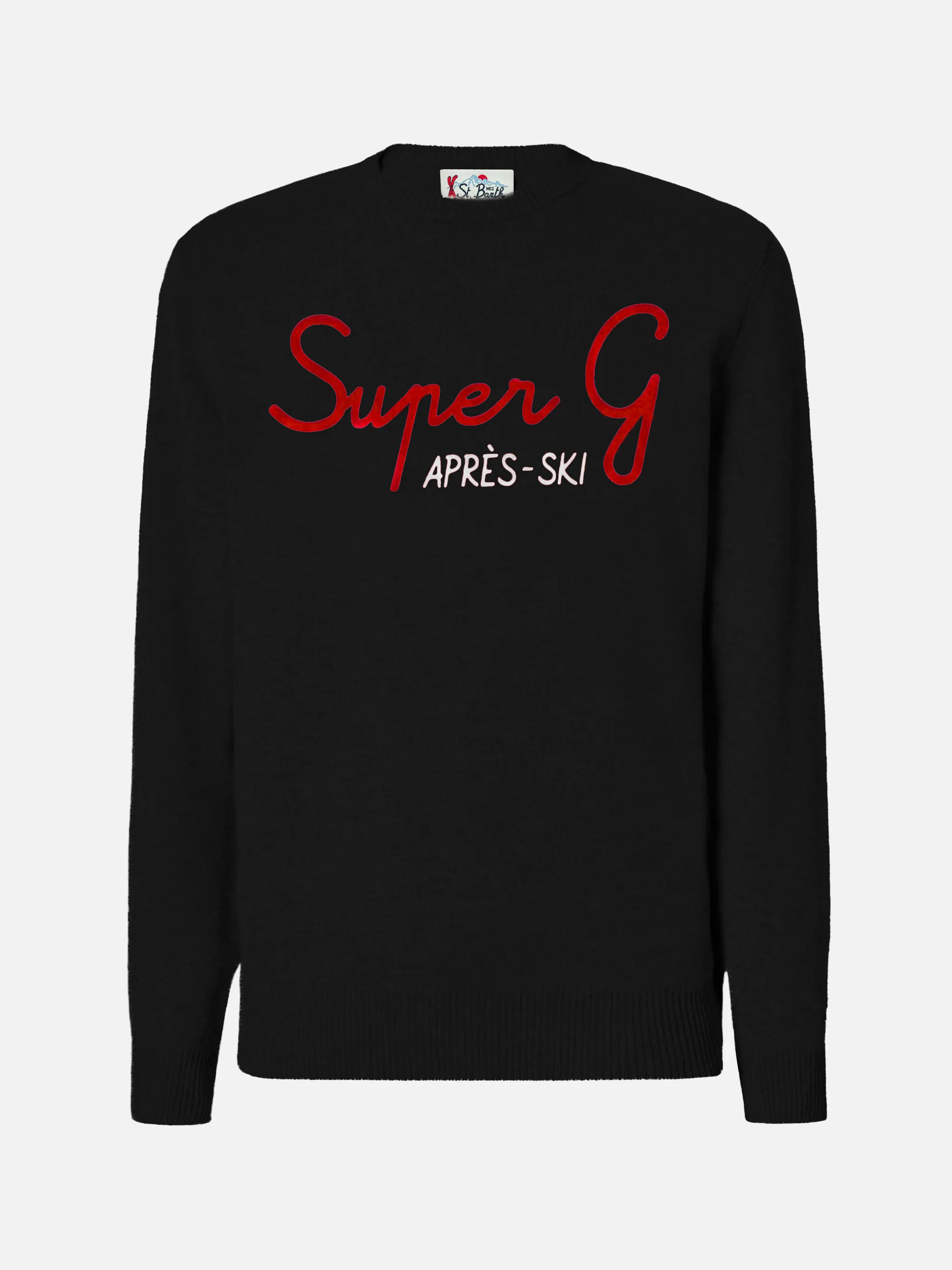 Girocollo Heron nero con ricamo Super G | SUPER G SPECIAL EDITION - Image 3
