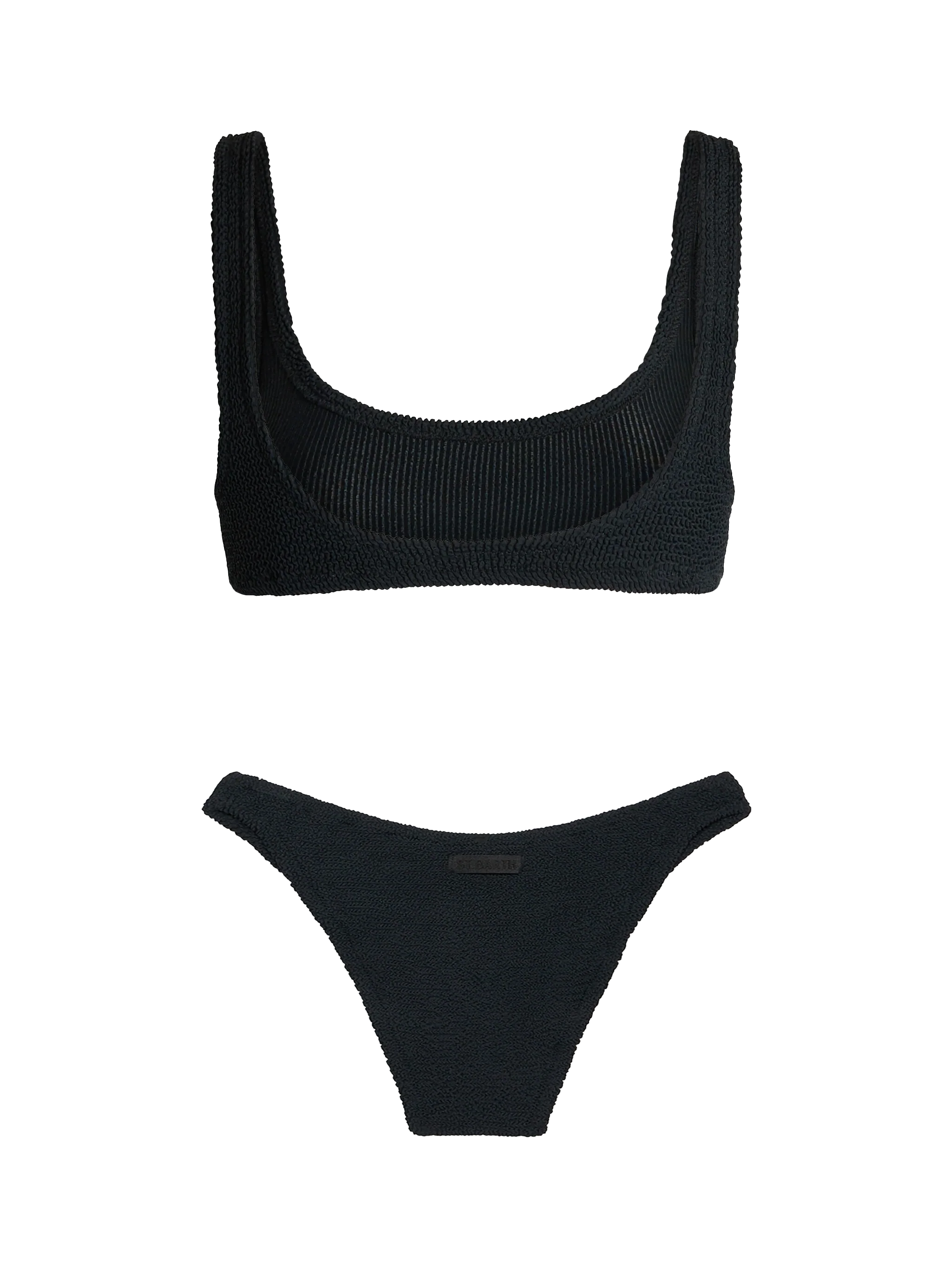 Bralette bikini Naima Elise in crinkle nero - Image 3