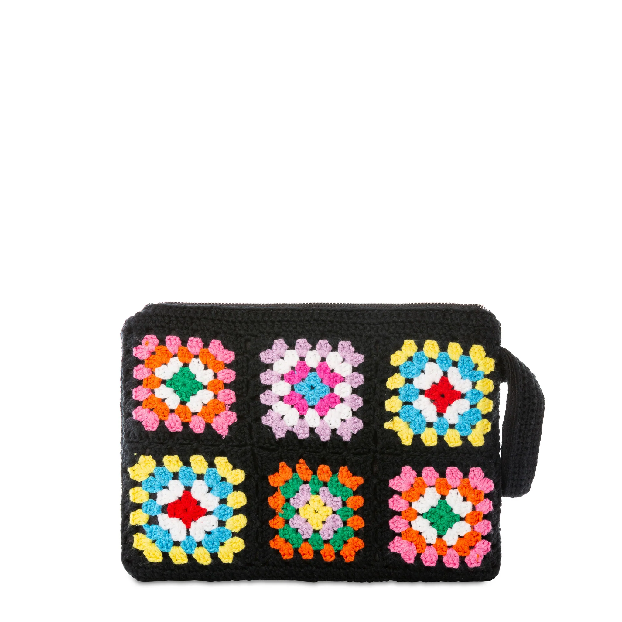 Pouch Parisienne crochet nera con ricamo Saint Barth - Image 4