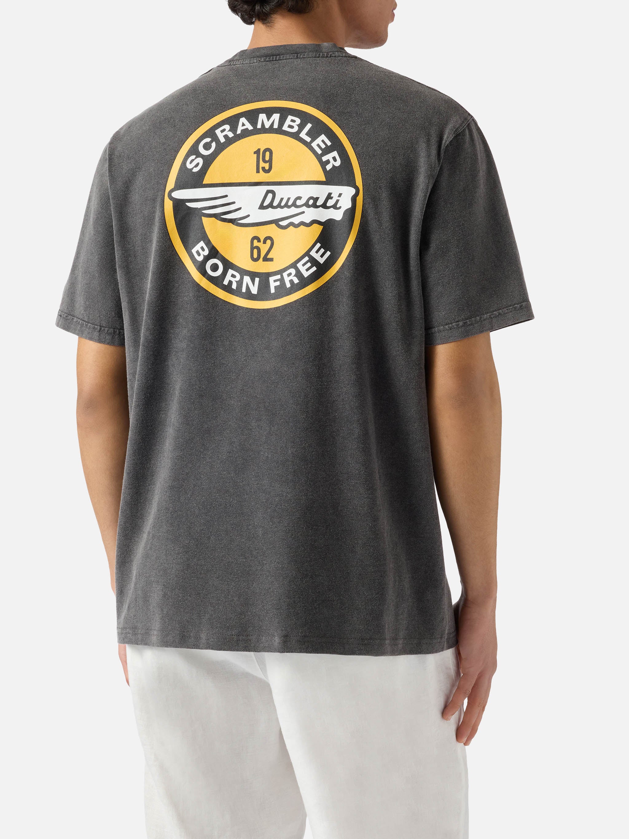 T-shirt Jack nera con stampa Ducati Scrambler | Special Edition - Image 4